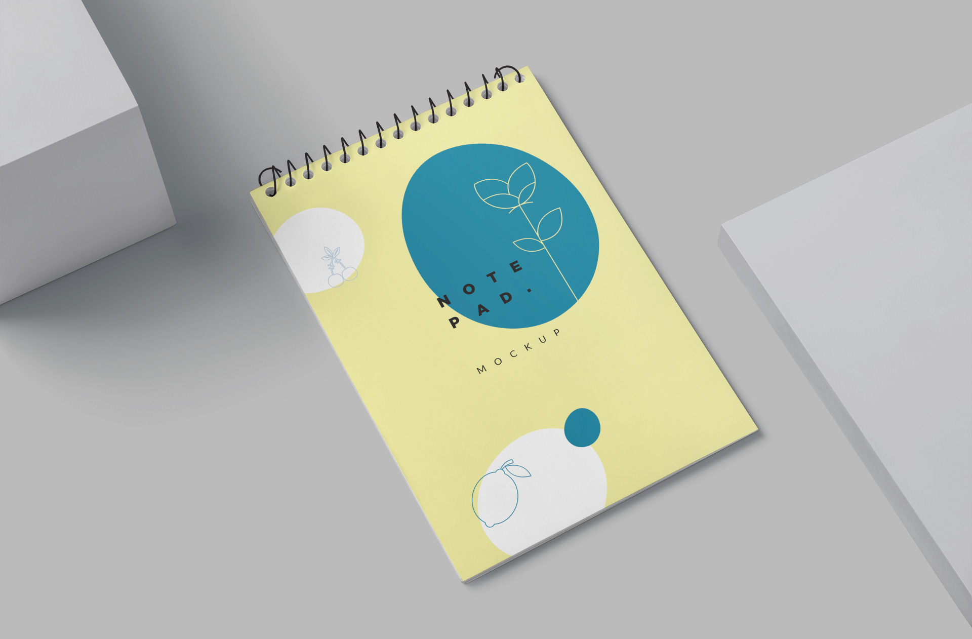 Spiral Notepad Mockup – High-Quality PSD