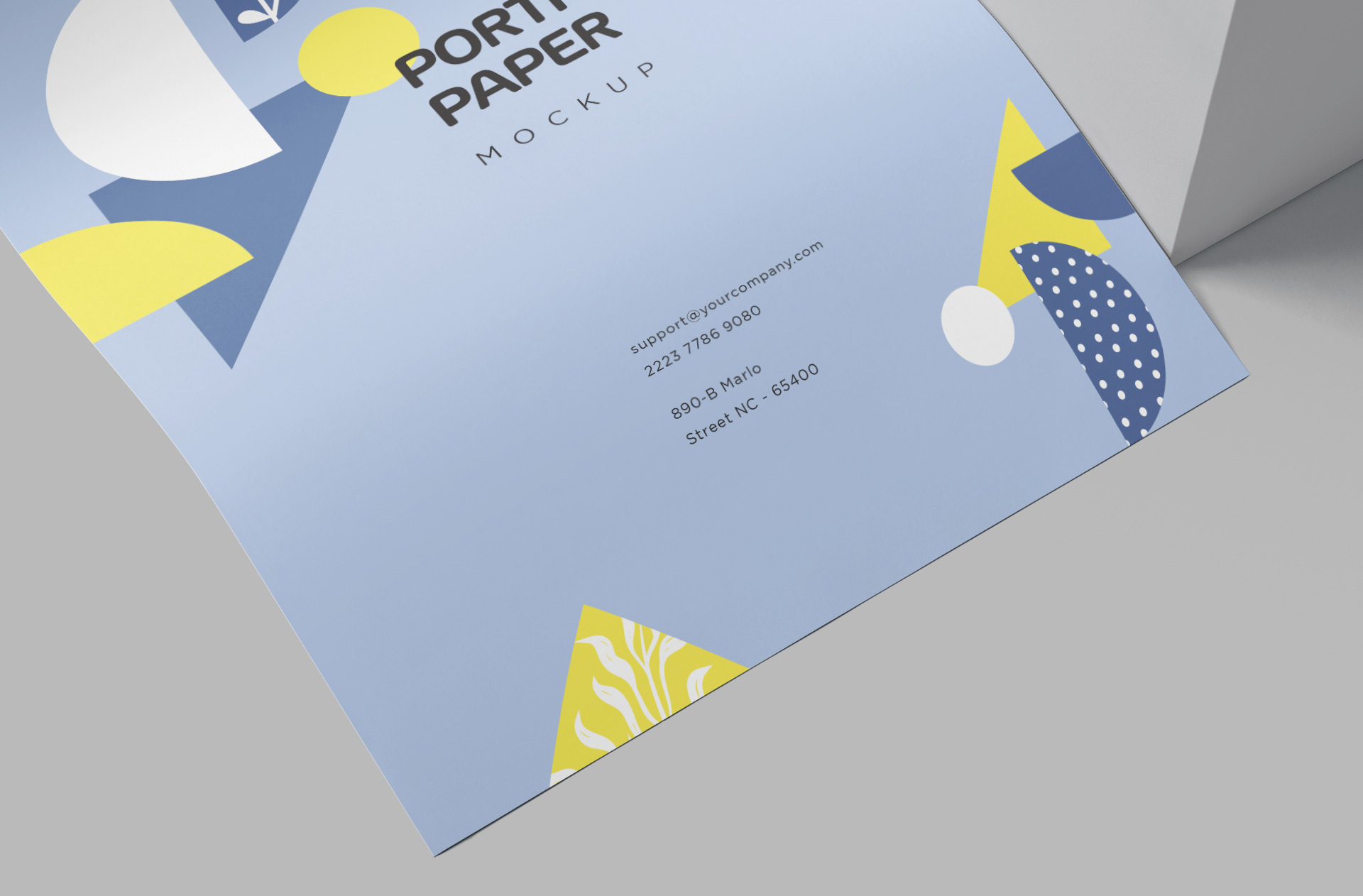 A4 letterhead mockup