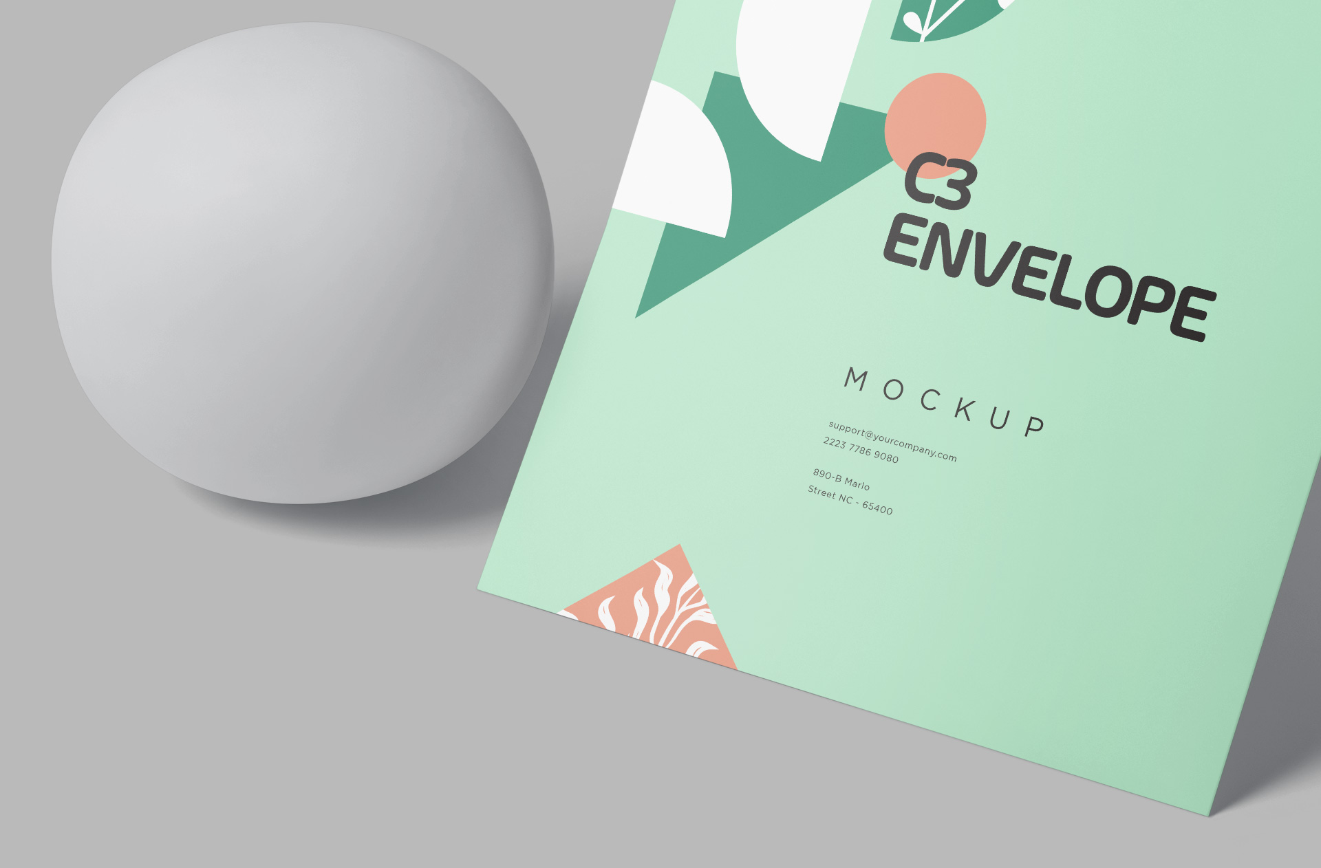 a4 envelope mockup