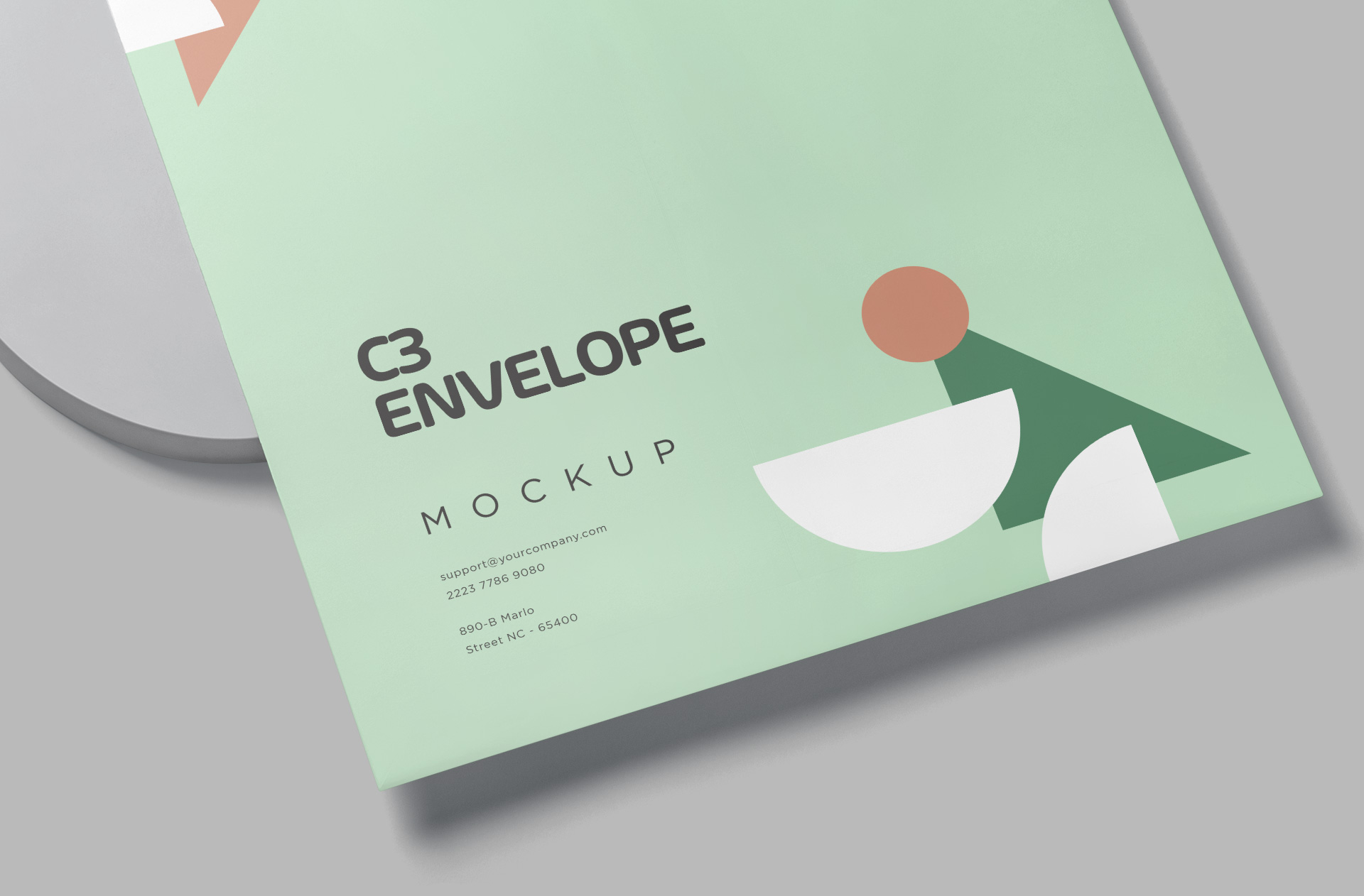 customizable business envelope mockup