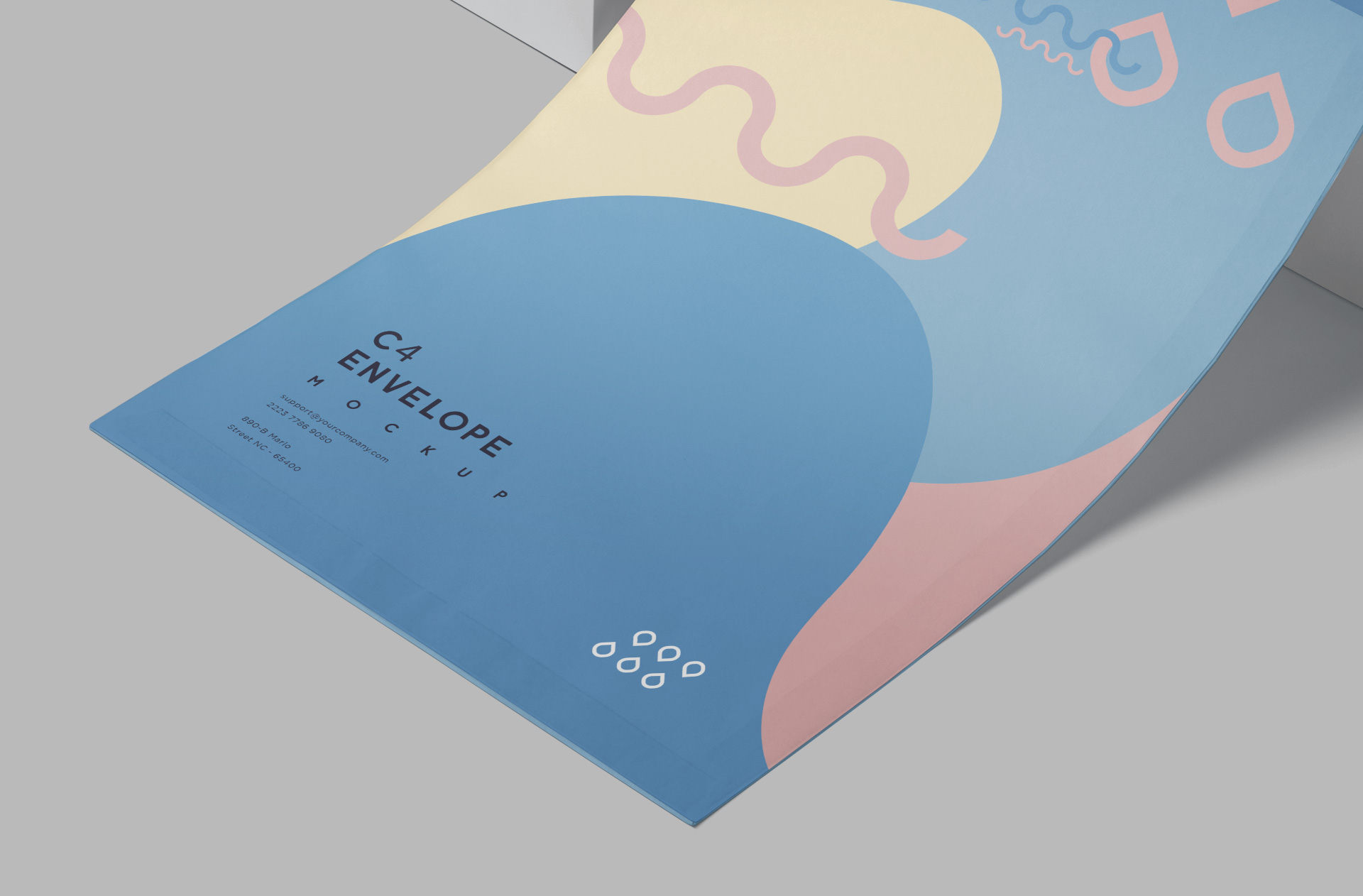 C4 envelope mockup