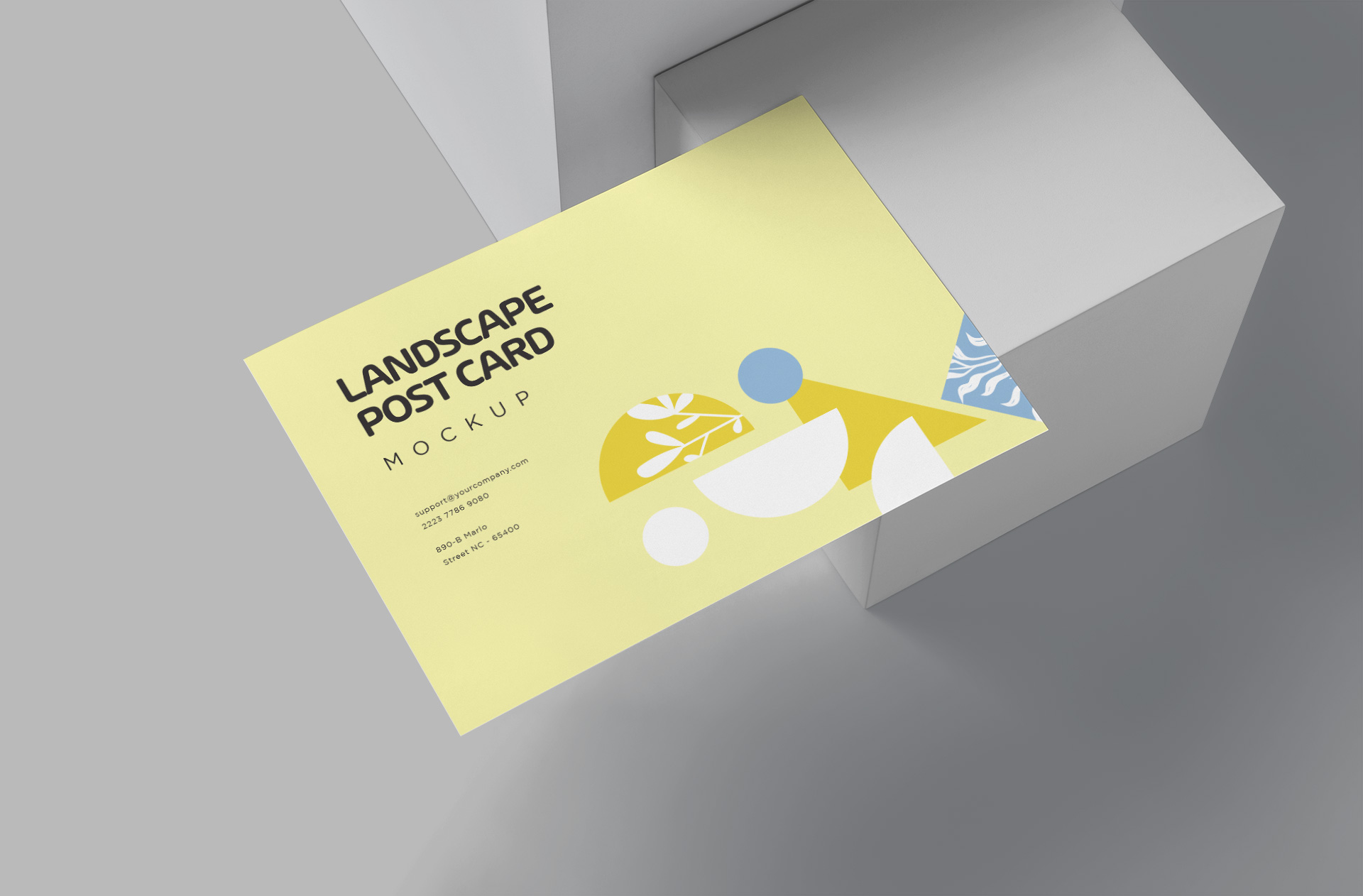 Elegant Landscape Postcard Mockup for Branding