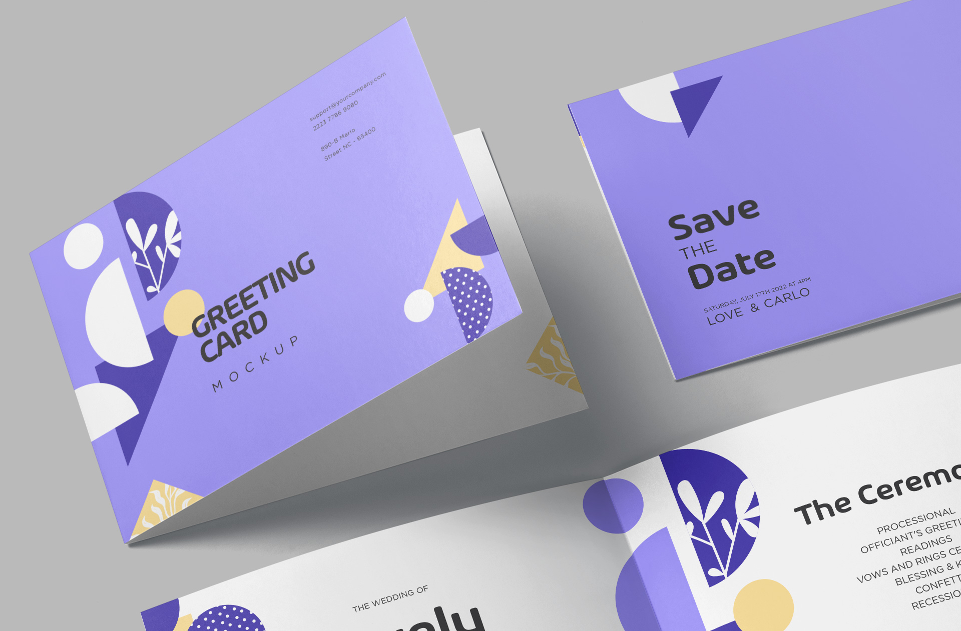 A5 card mockup