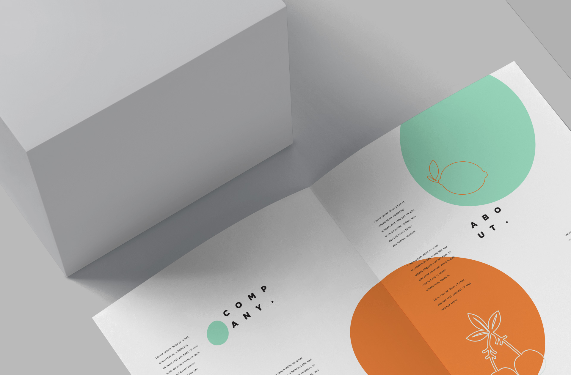 advertising material mockup