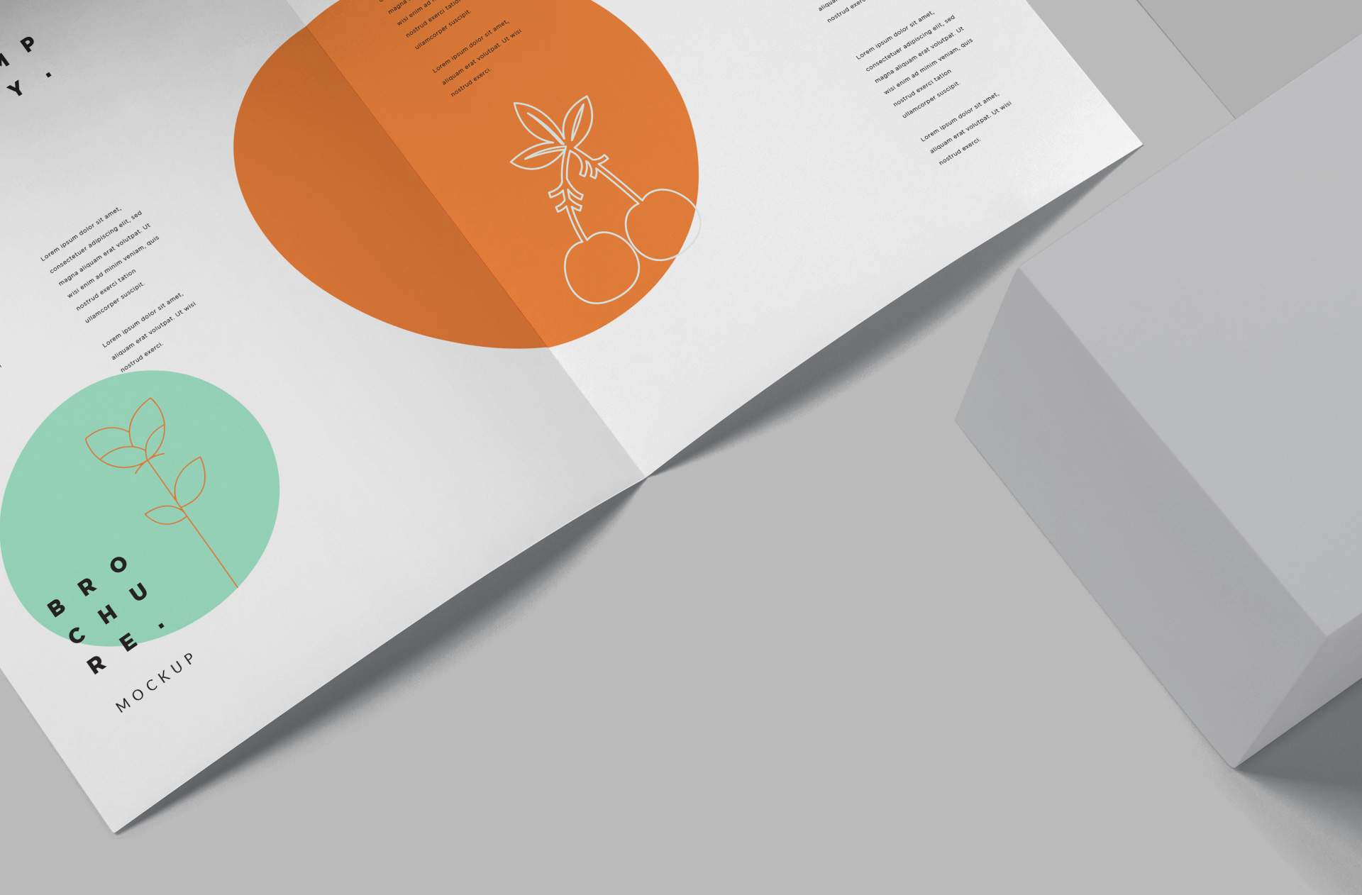 advertising material mockup