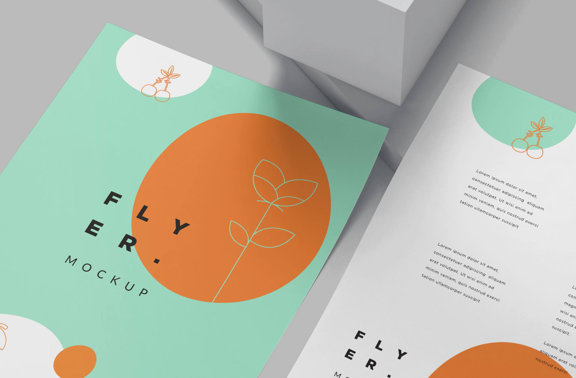 A4 flyer mockup