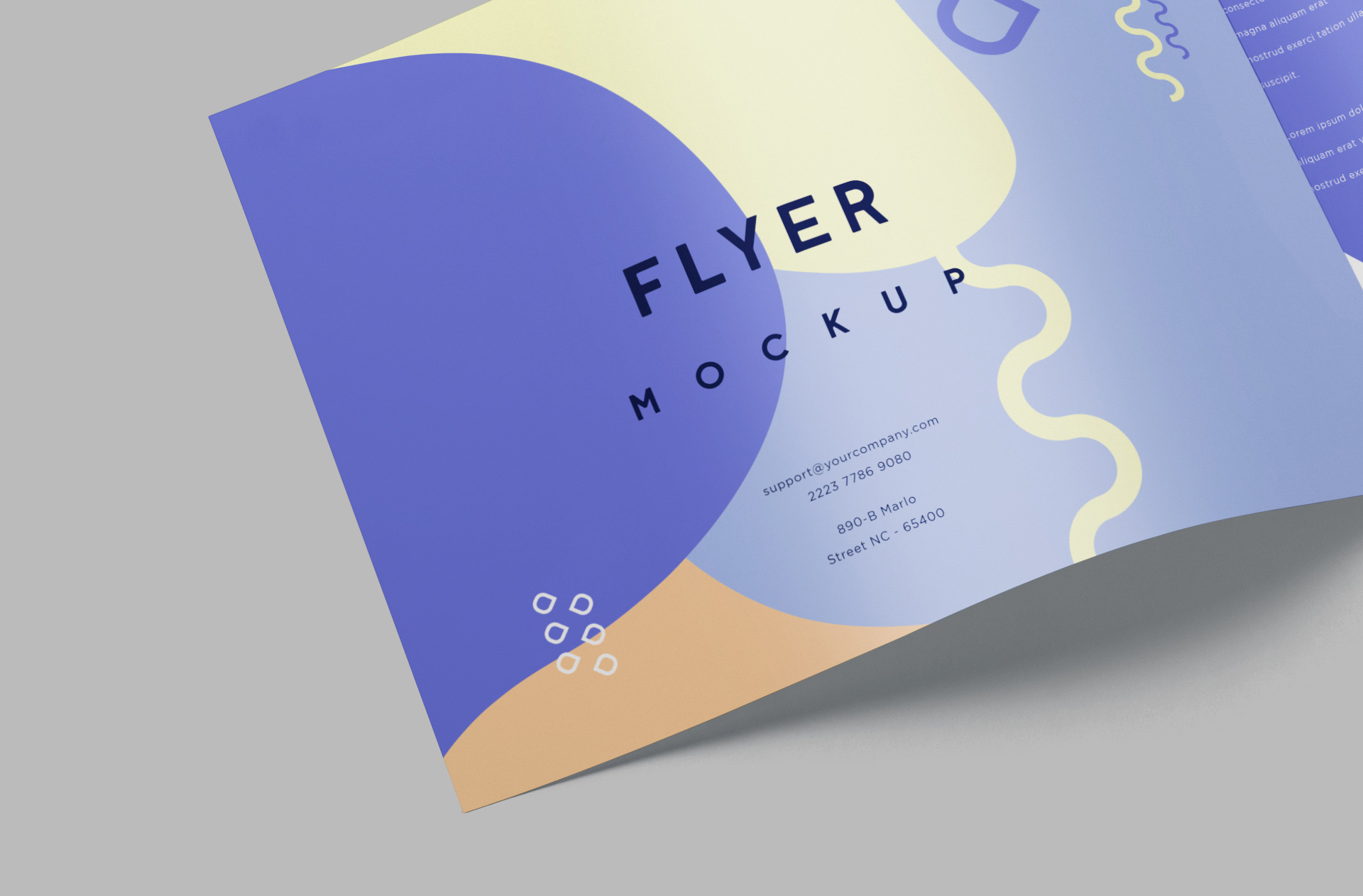 A4 flyer mockup