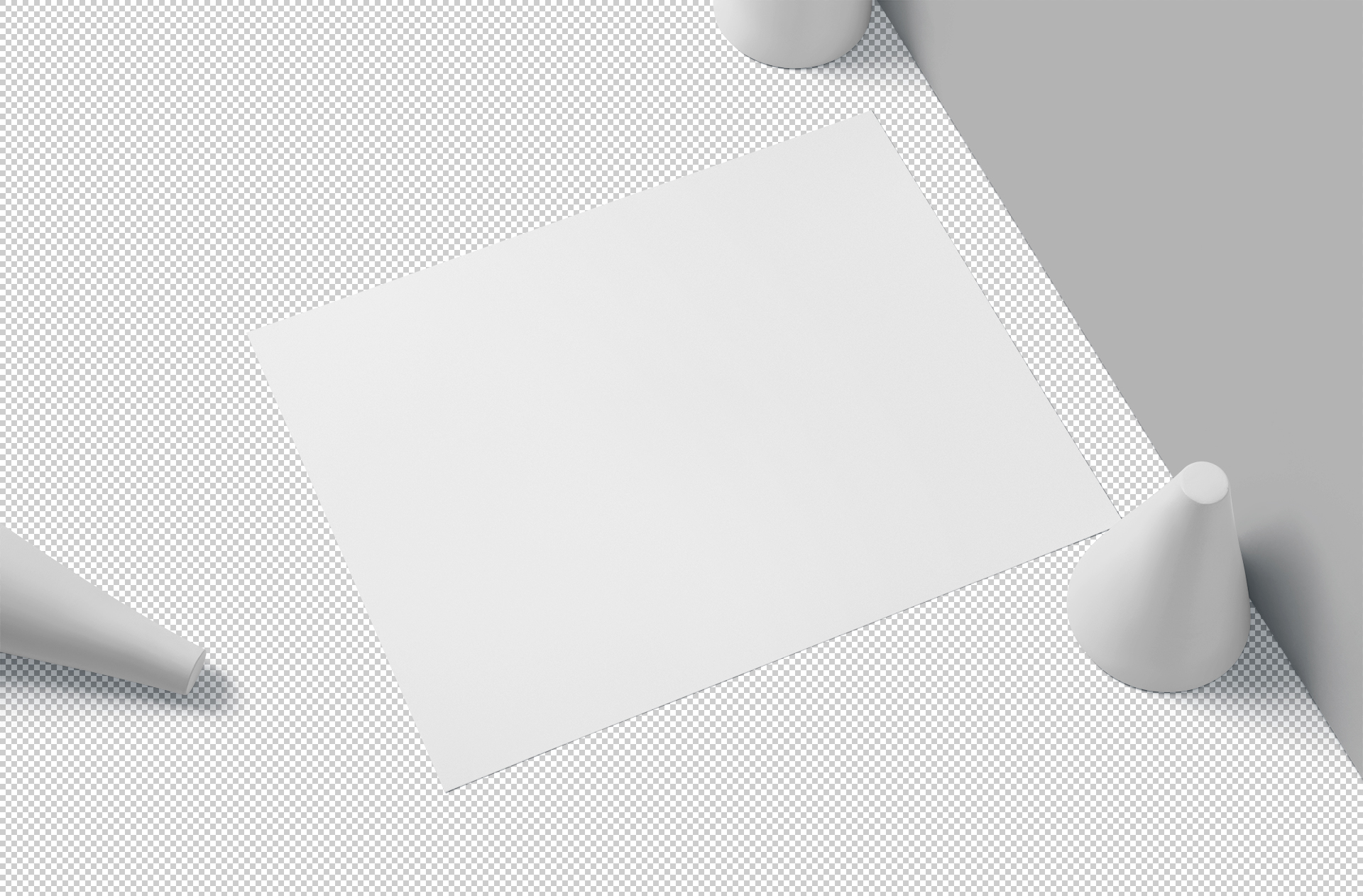 A4 landscape flyer mockup