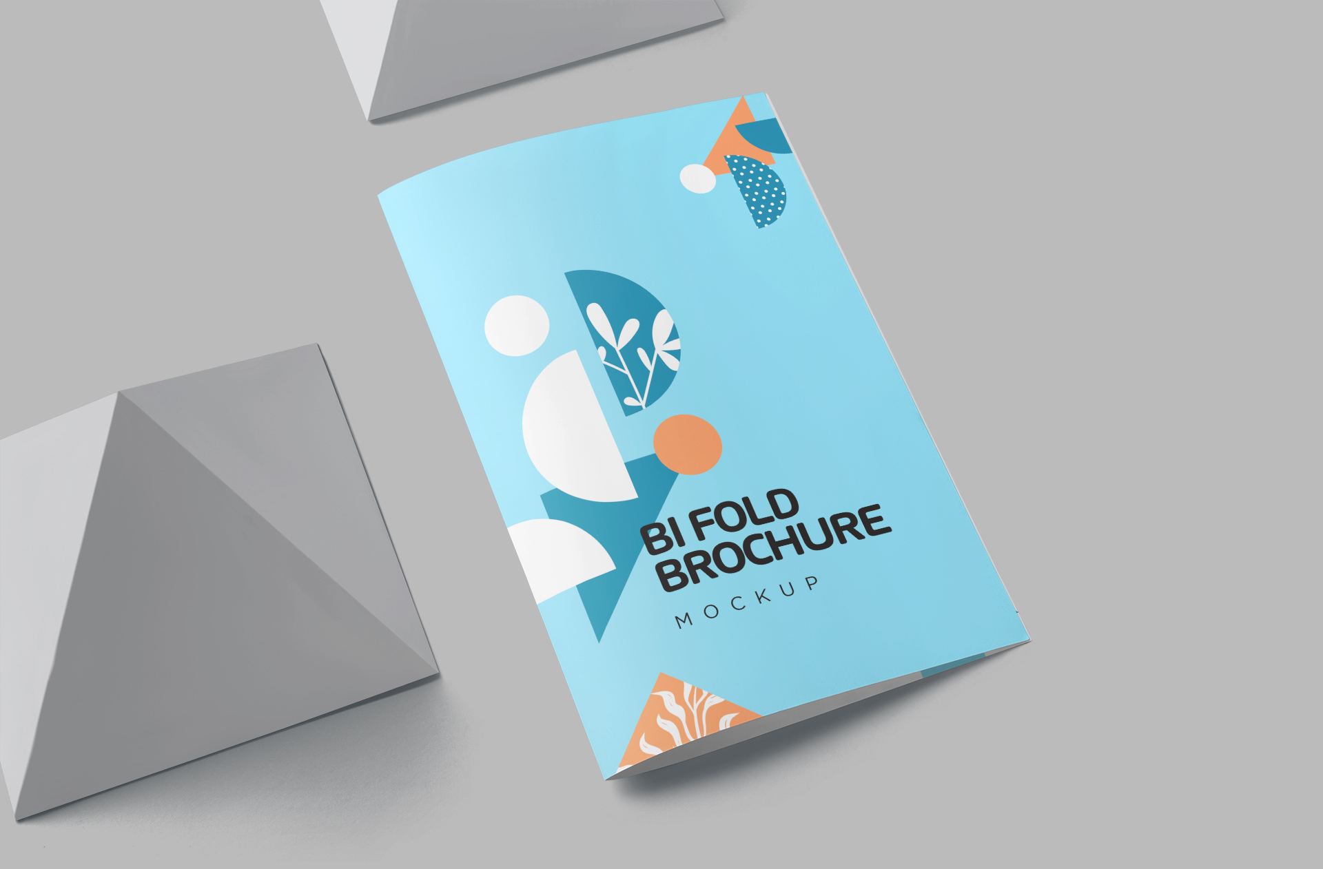 Modern A4 Bi-Fold Brochure Mockup for Business