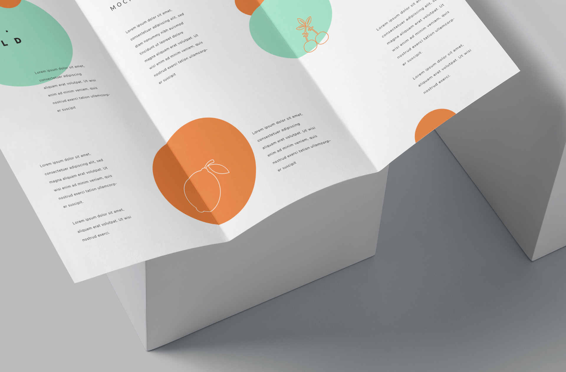 advertising material template