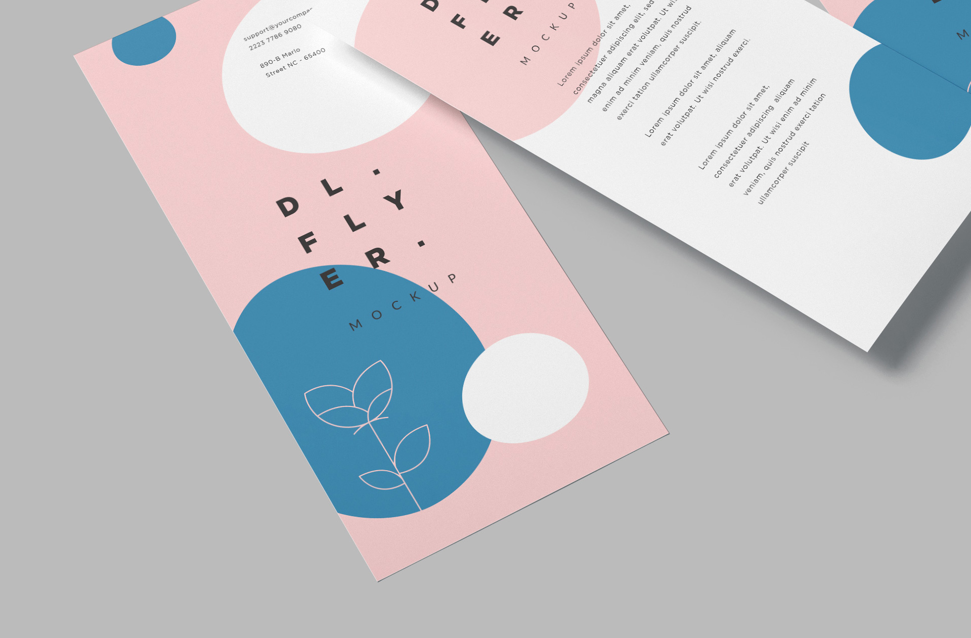 advertising material mockup