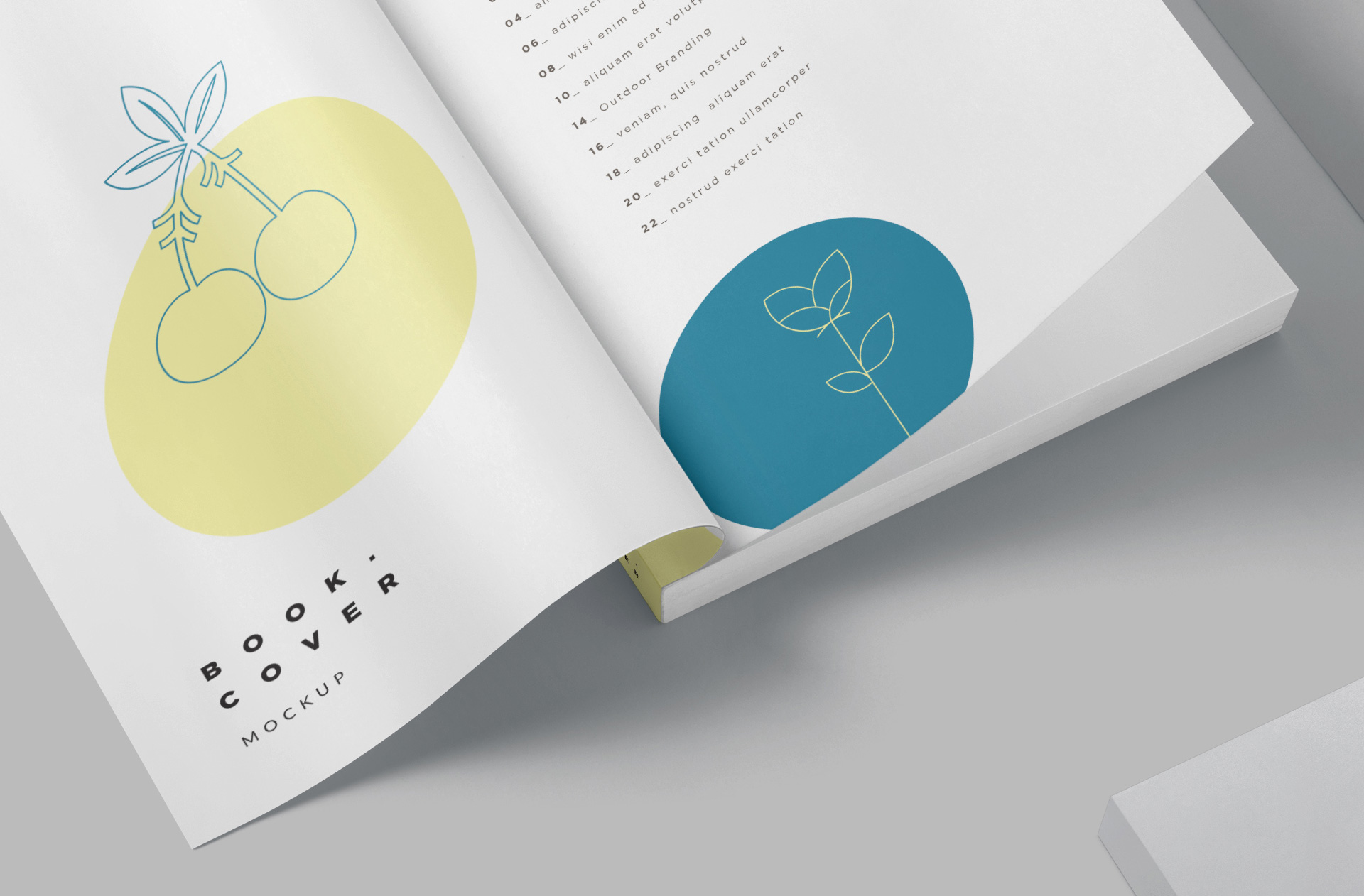 book branding mockup