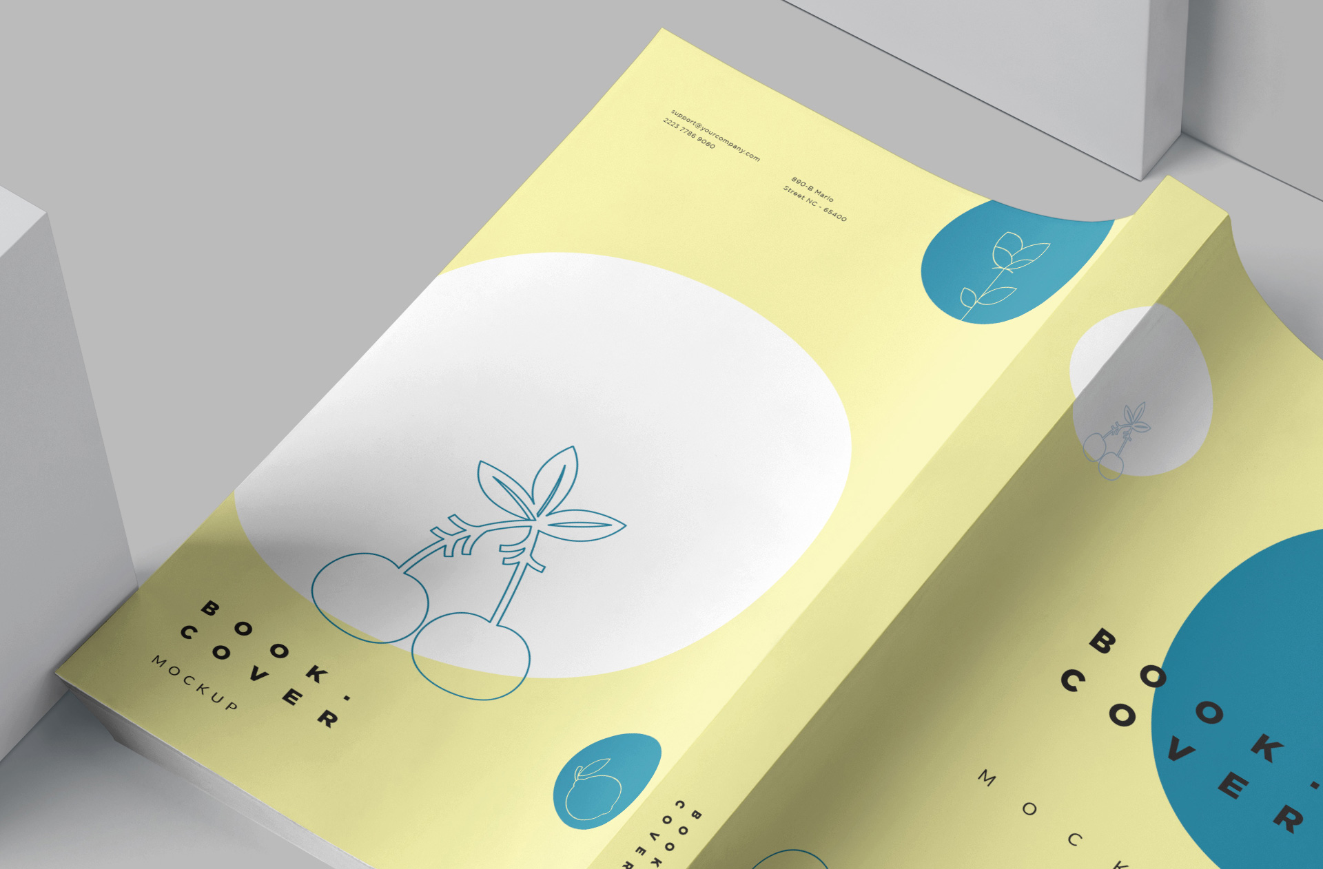 A4 book mockup
