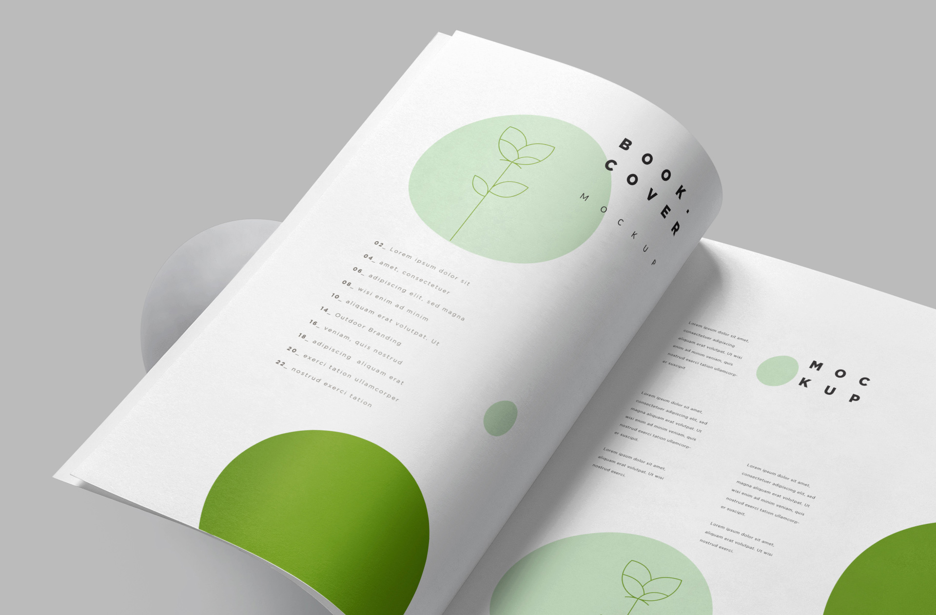 A4 book mock-up