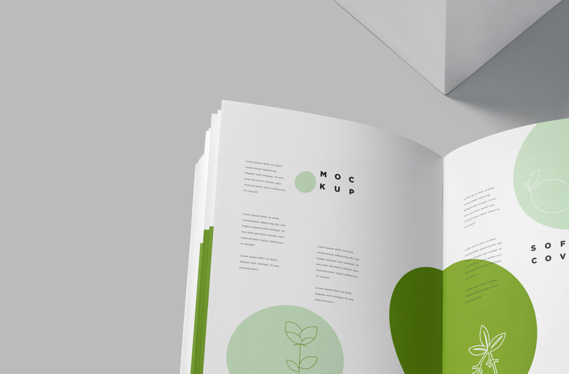 A5 book mock-up