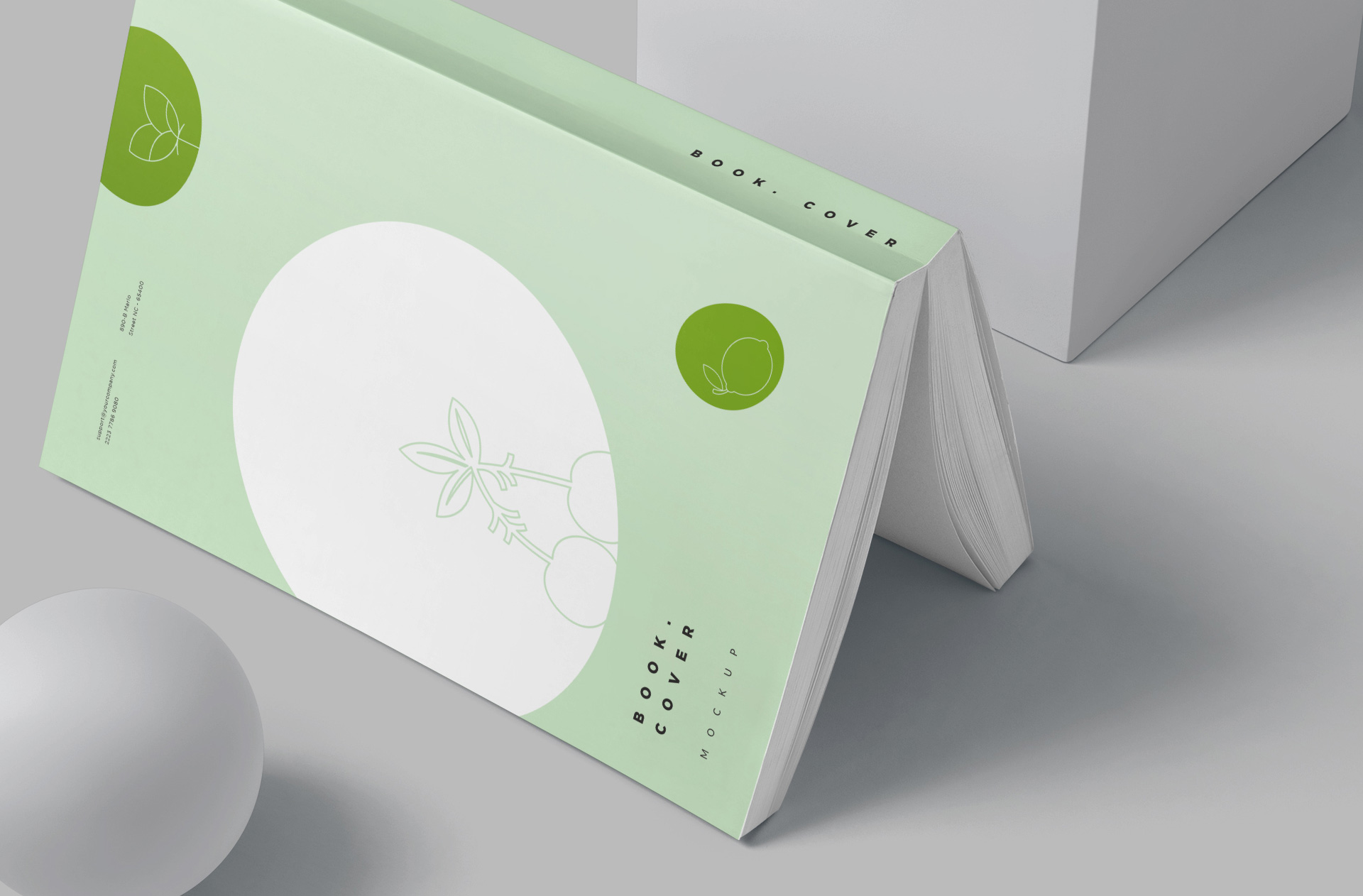 A5 book mock-up