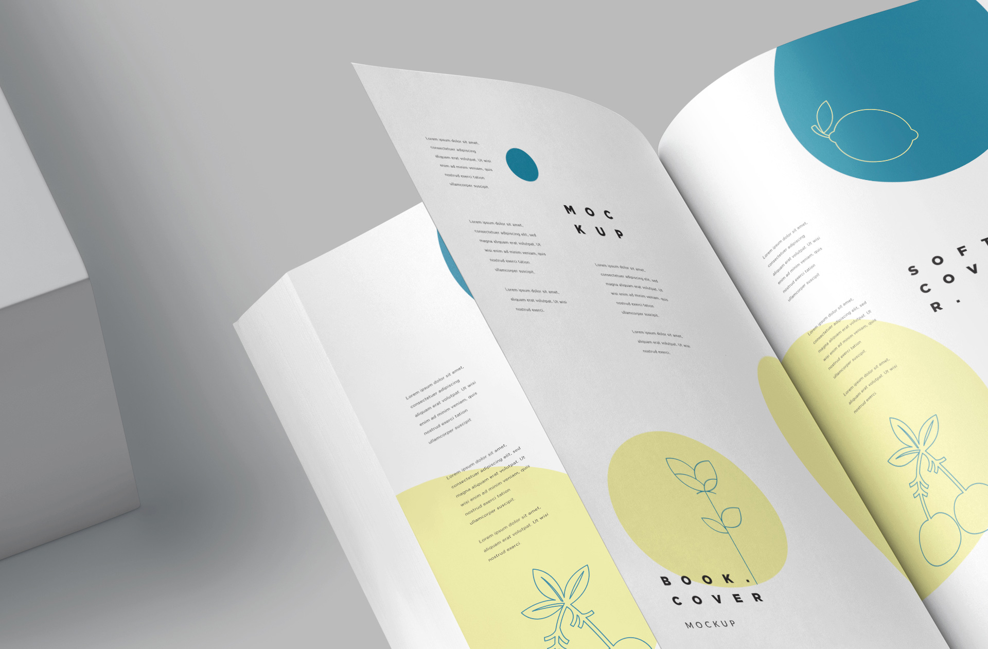 A4 book mock-up