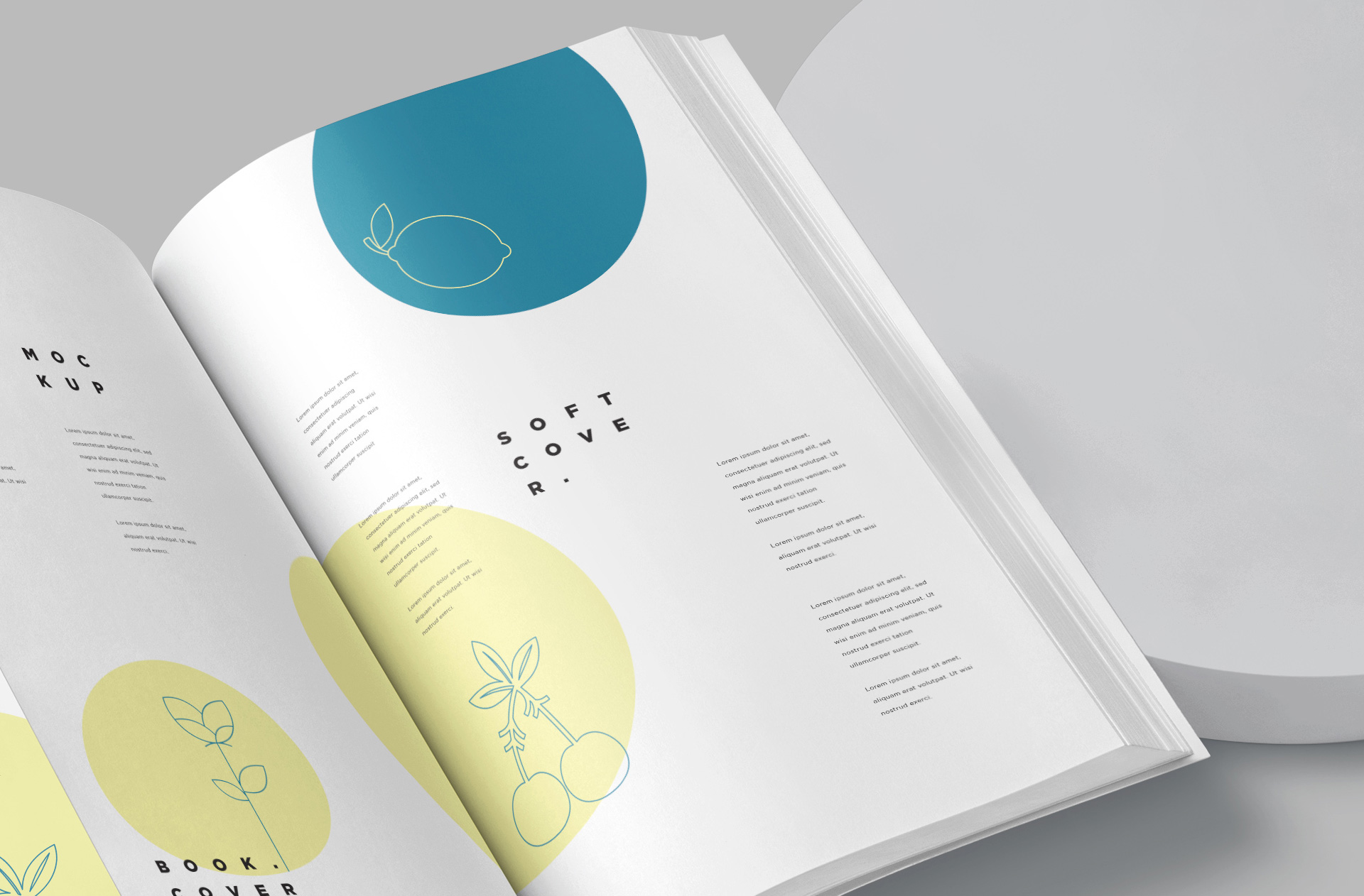 A4 book mock-up