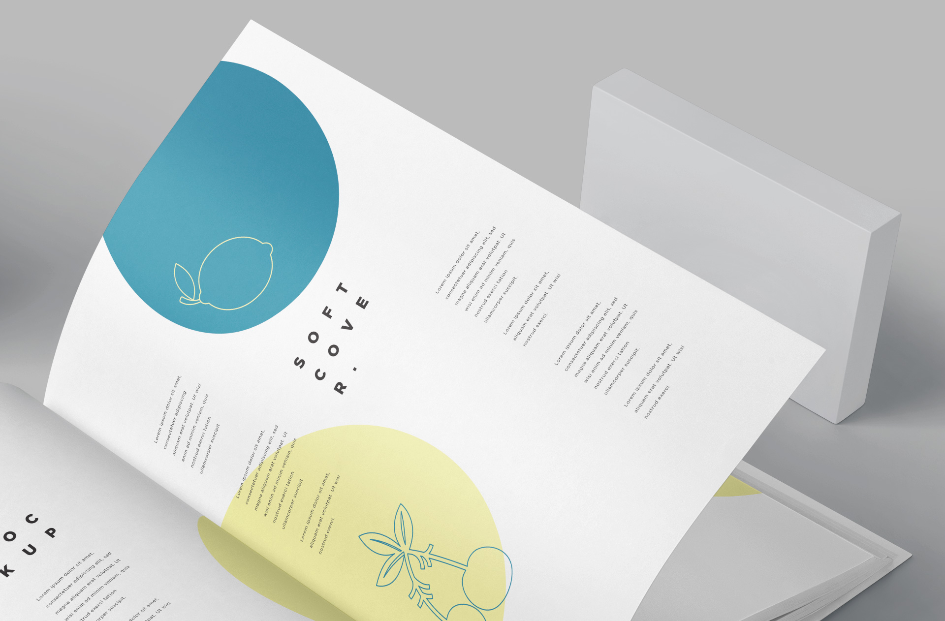 A4 book mock-up
