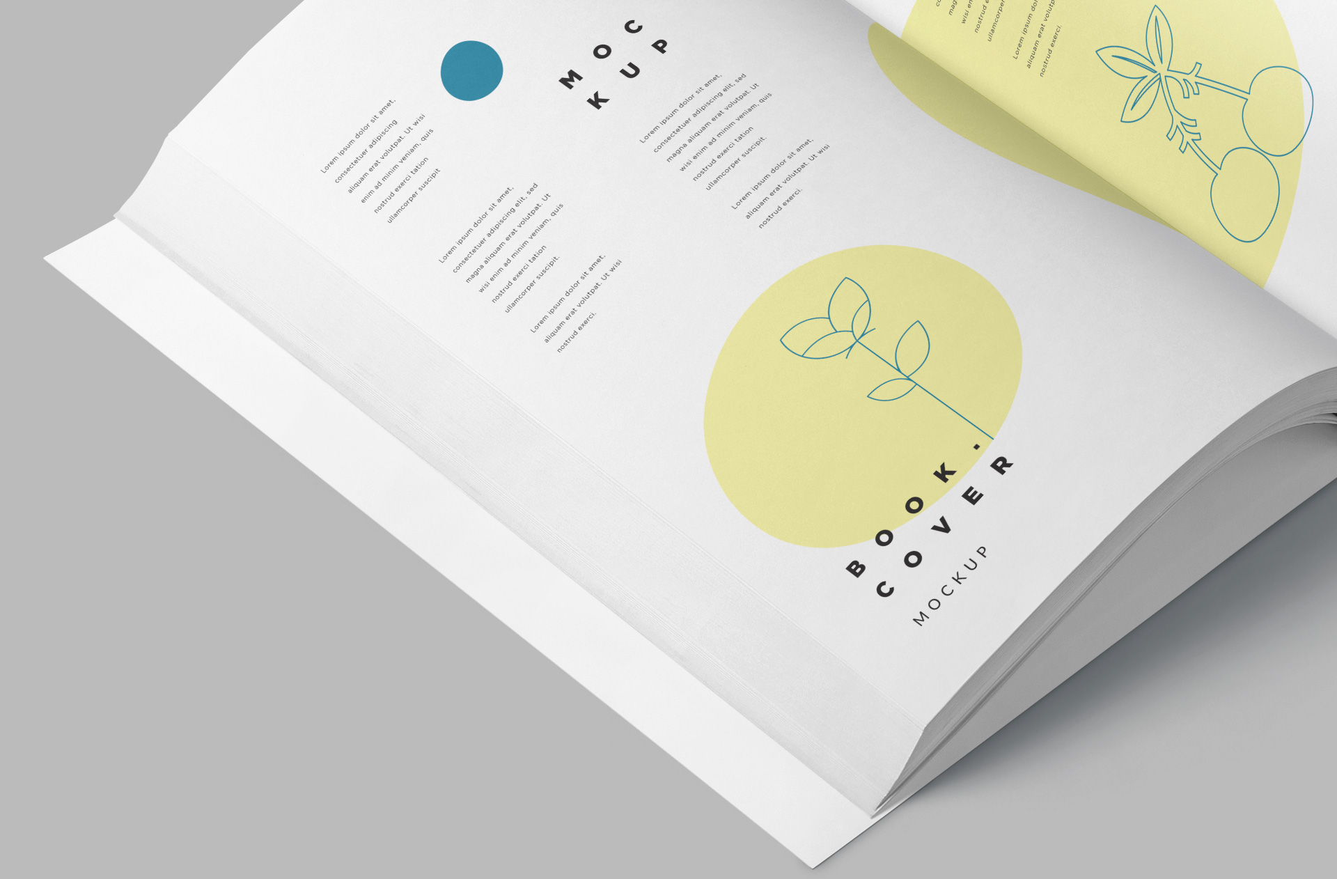 A4 book mock-up
