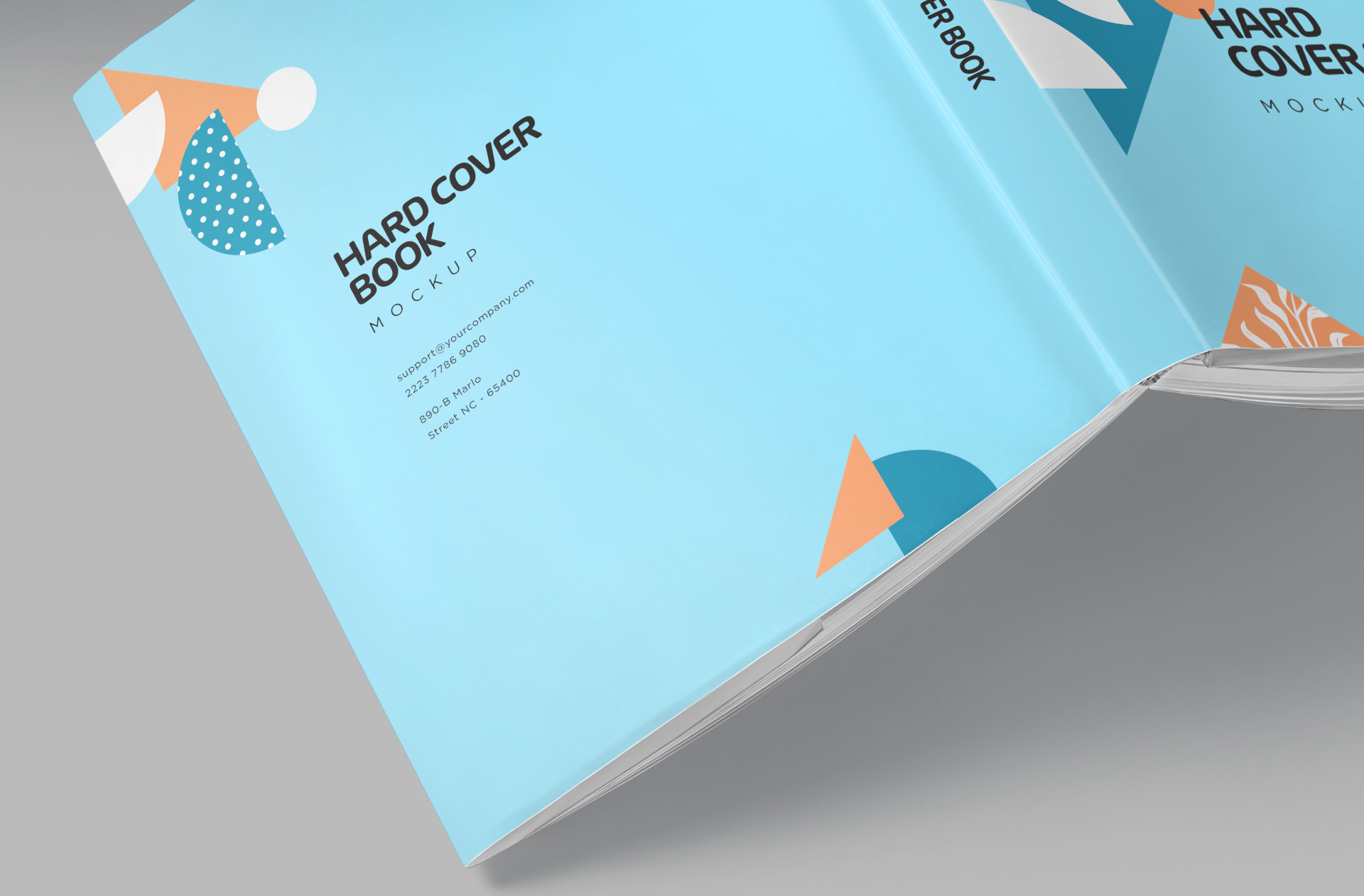 book advertisement mock-up