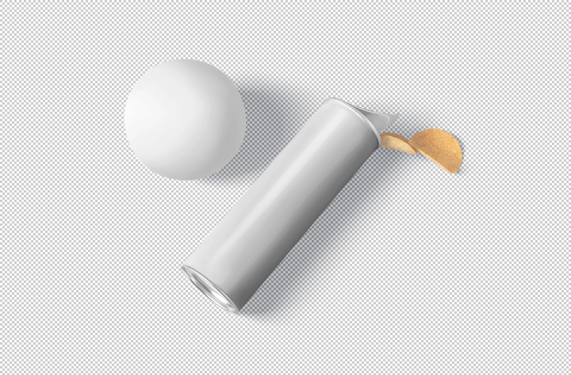 chips can mockup