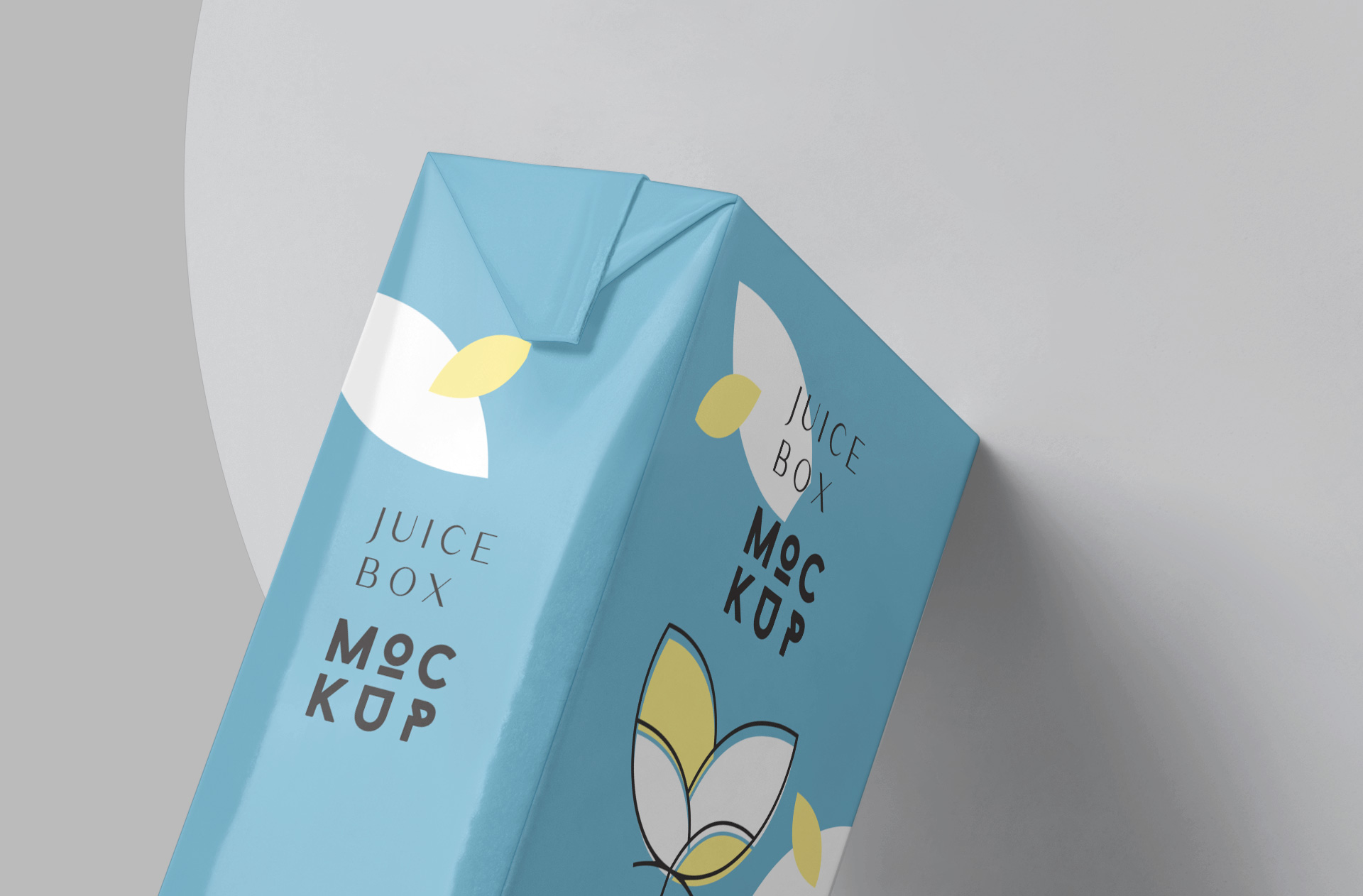 3D juice box mockup