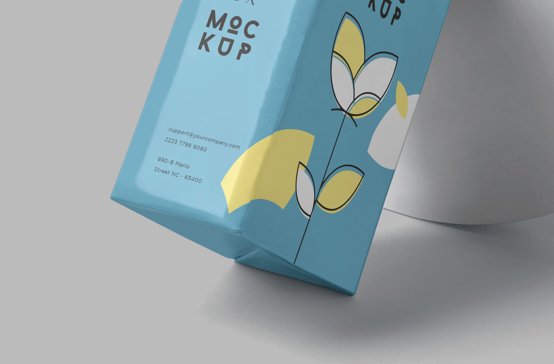 3D juice box mockup