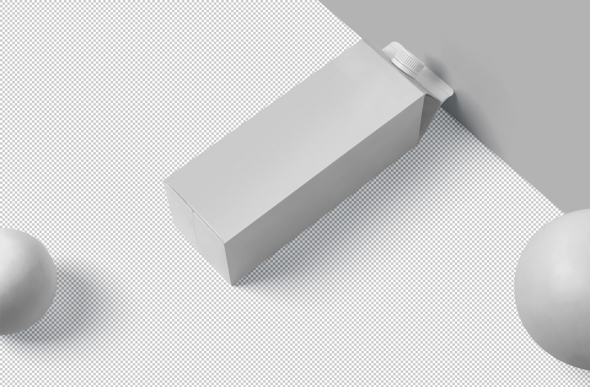 3D beverage carton mockup