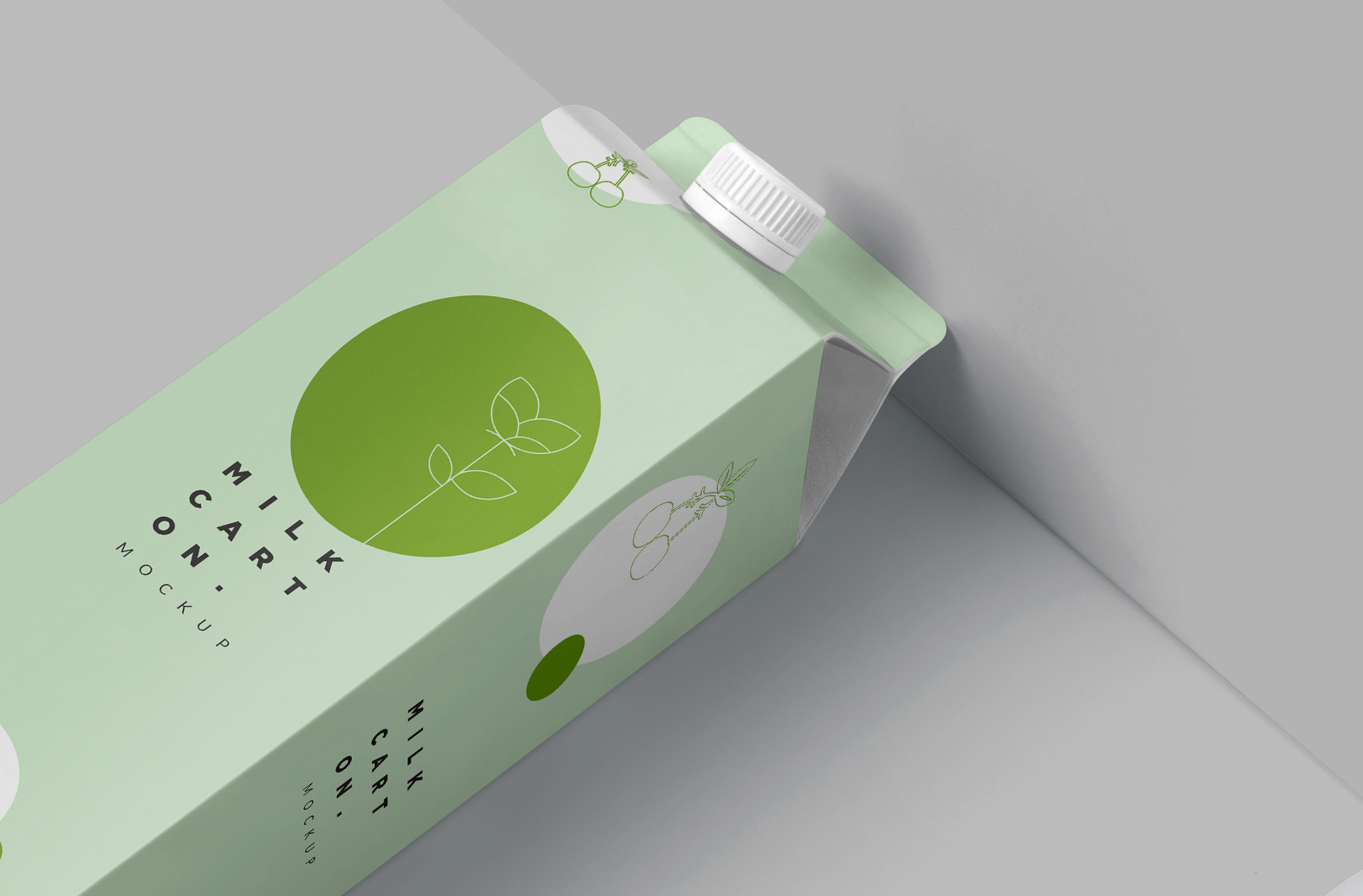 3D beverage carton mockup