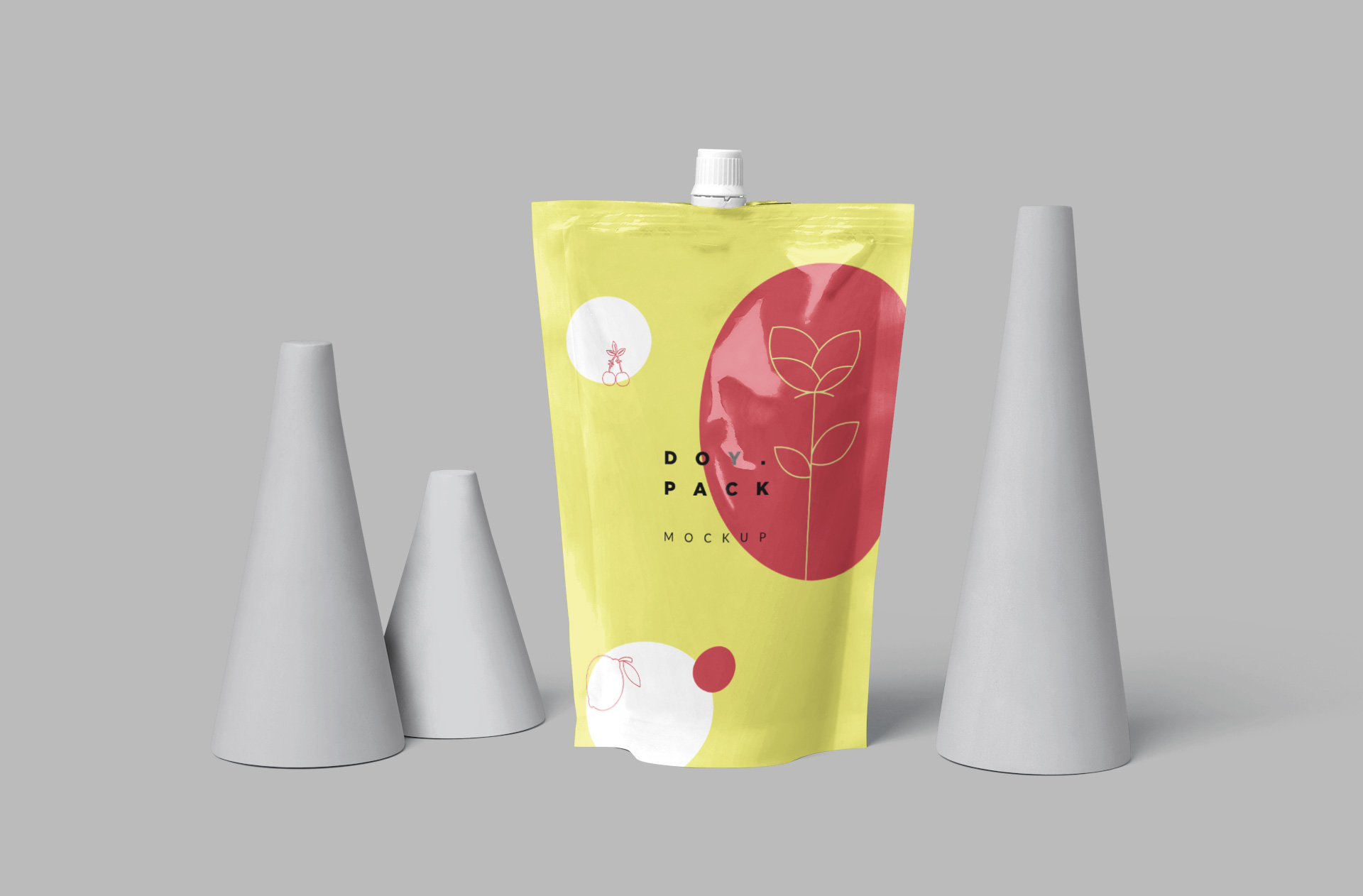 Spout Pouch Packaging Mockup – Standing Front View
