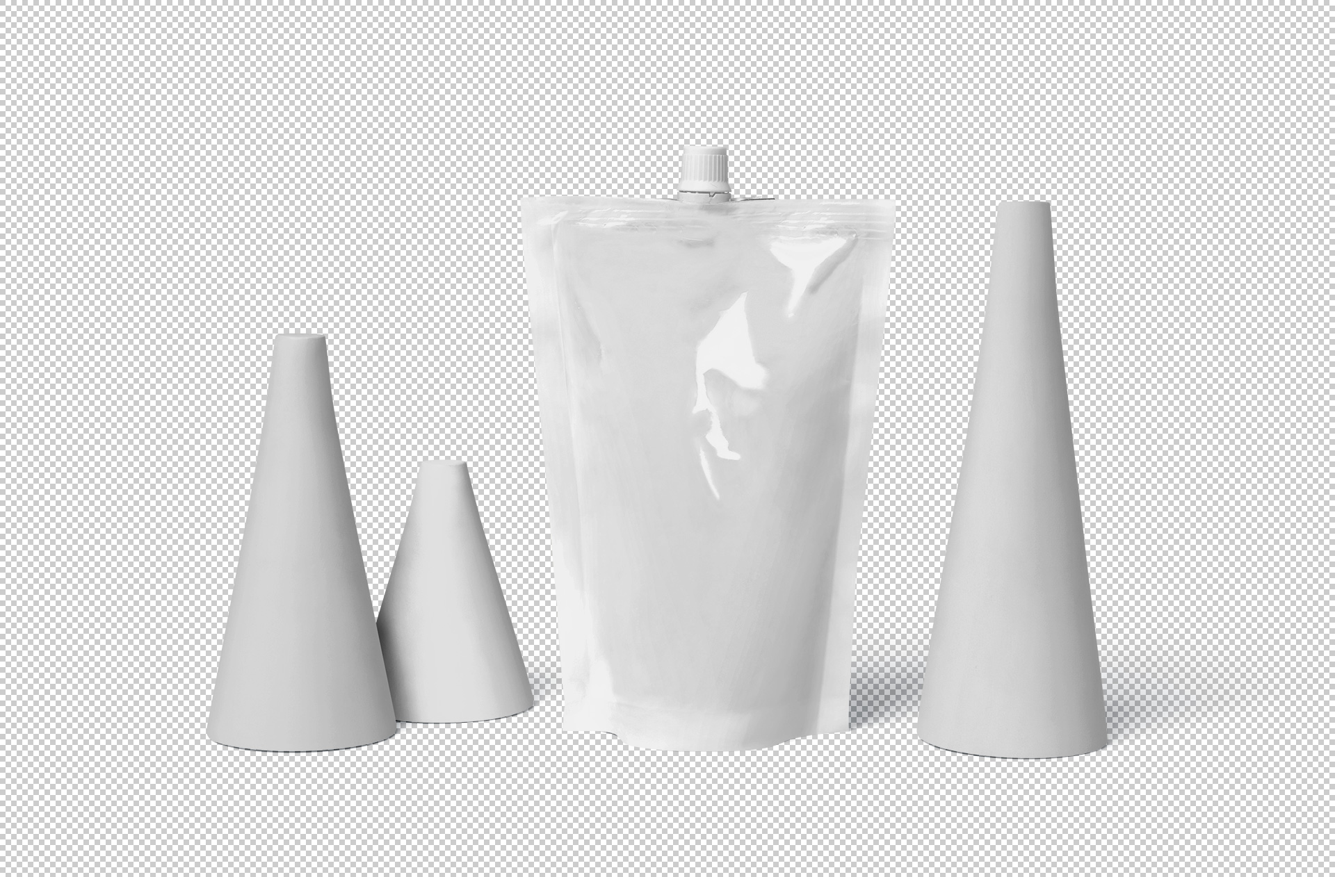 beverage pouch mockup