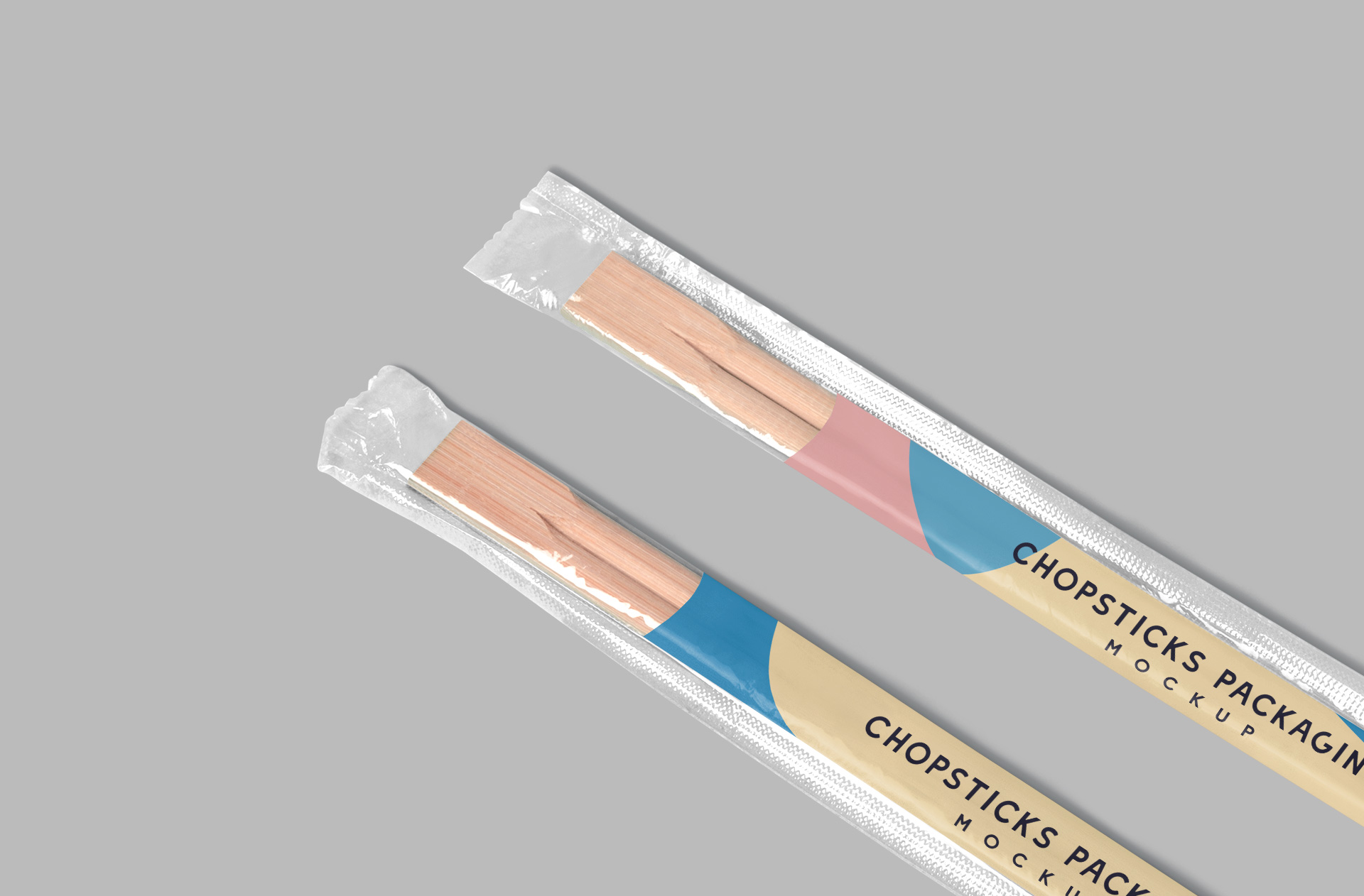 chopsticks packaging mock-up