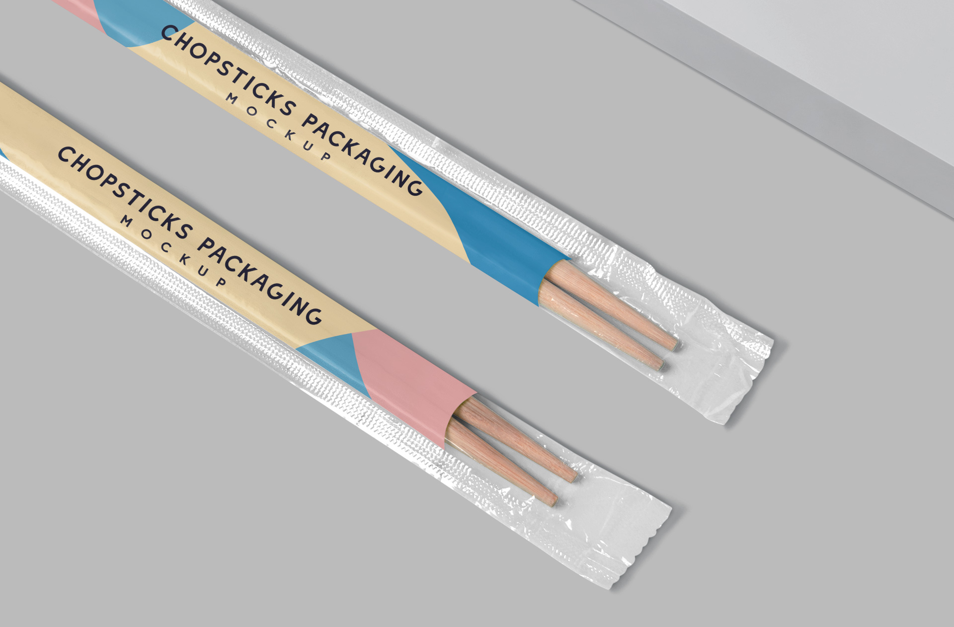 chopsticks packaging mock-up