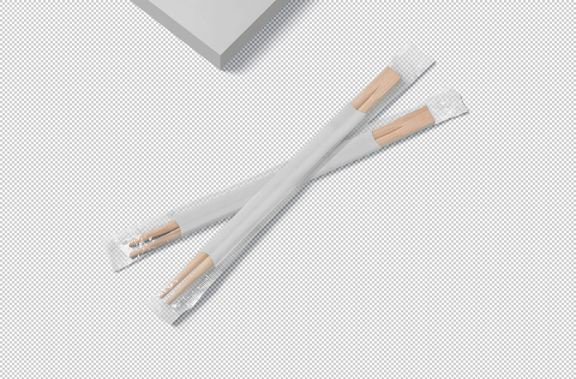 chopsticks packaging mock-up