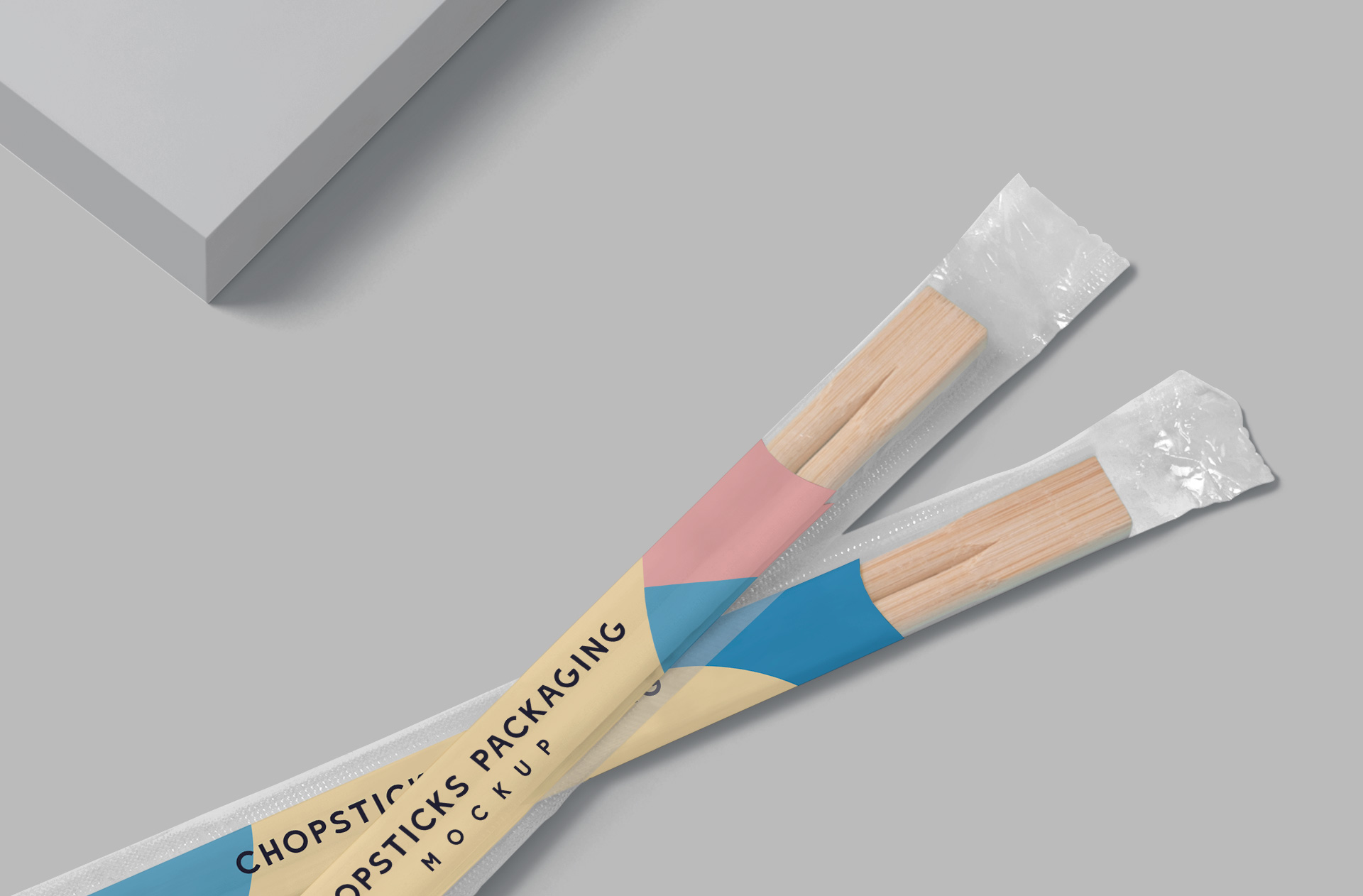 chopsticks packaging mock-up