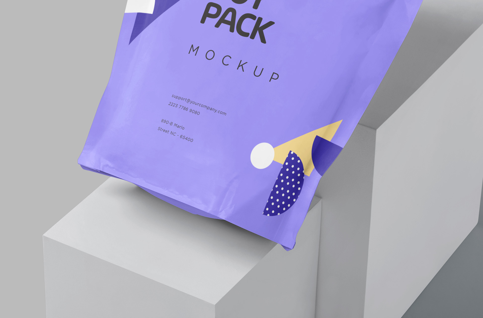 3D pouch mockup
