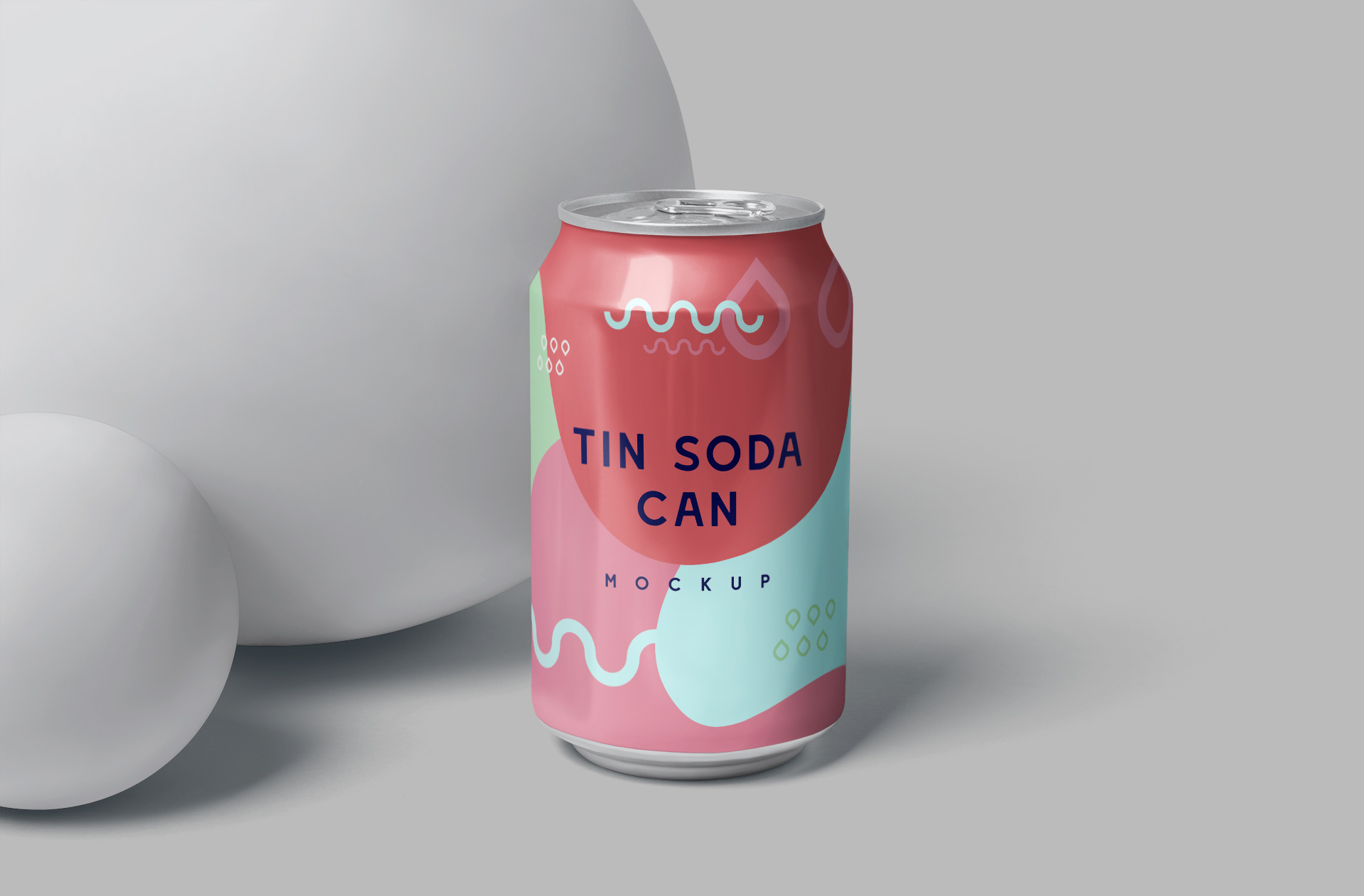 Soda Can Mockup – Front View
