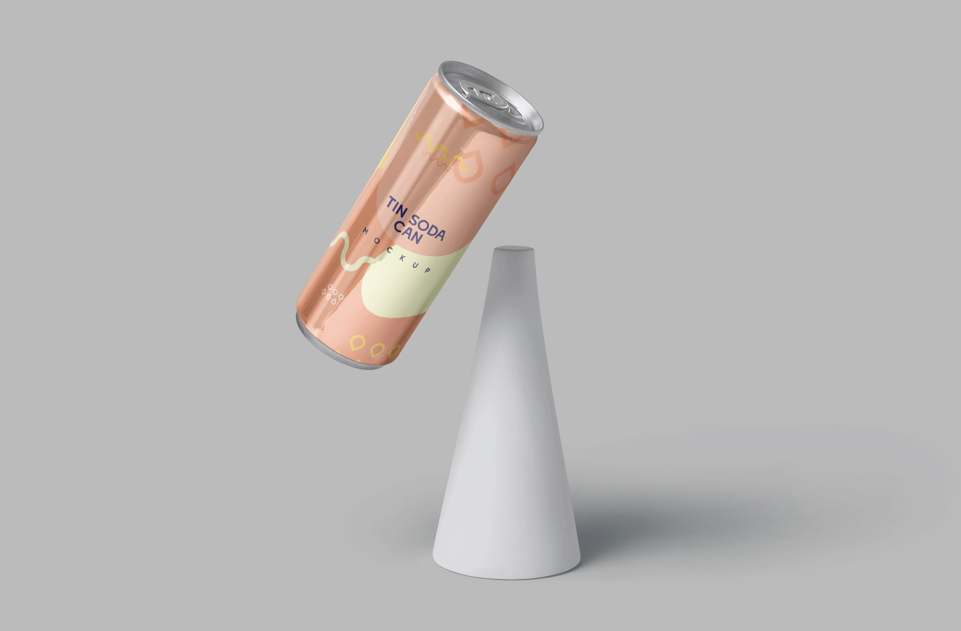 Floating Soda Can Mockup – Stylish Beverage Design