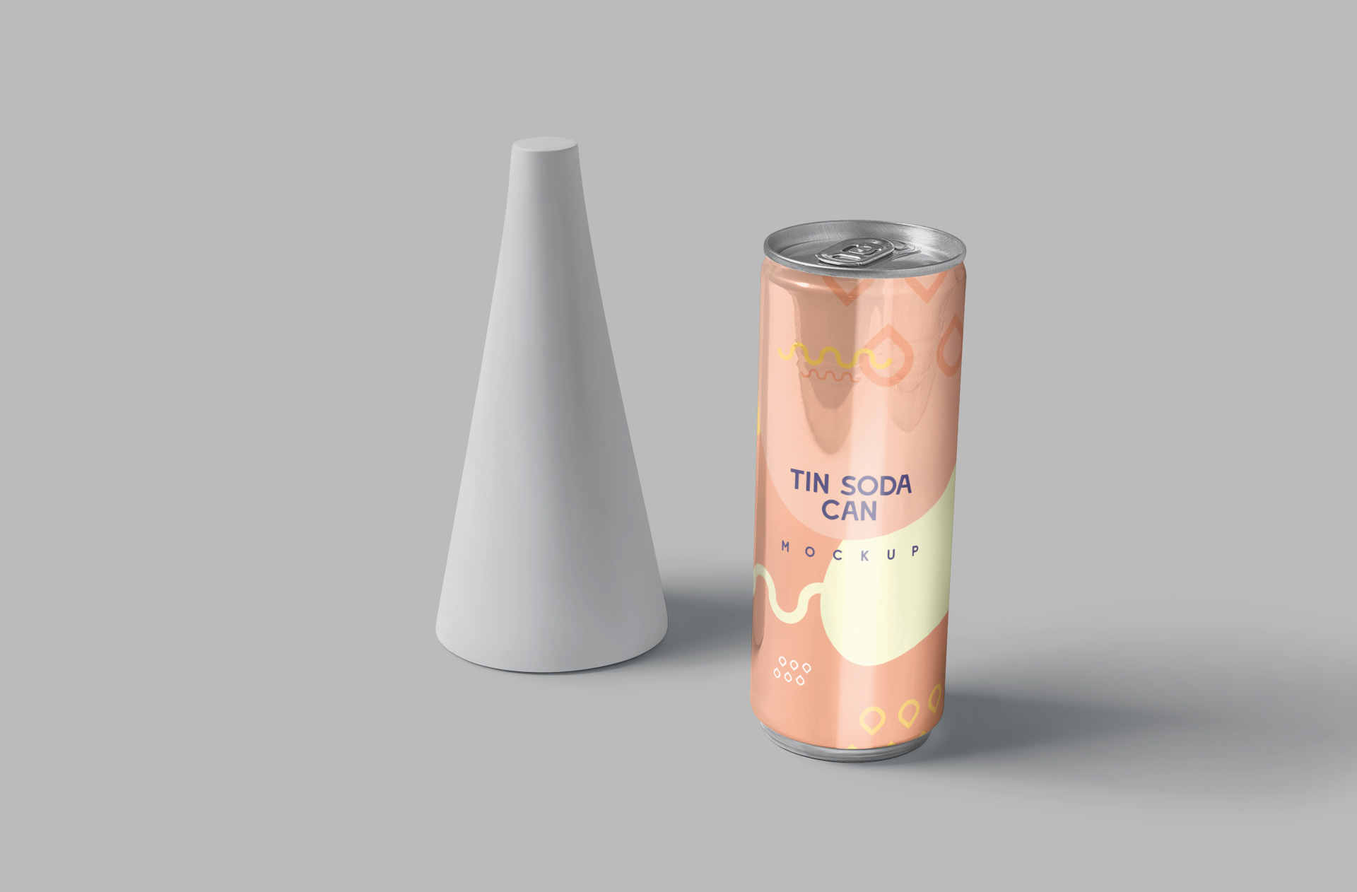 Standing Soda Can Mockup – Realistic Beverage Design