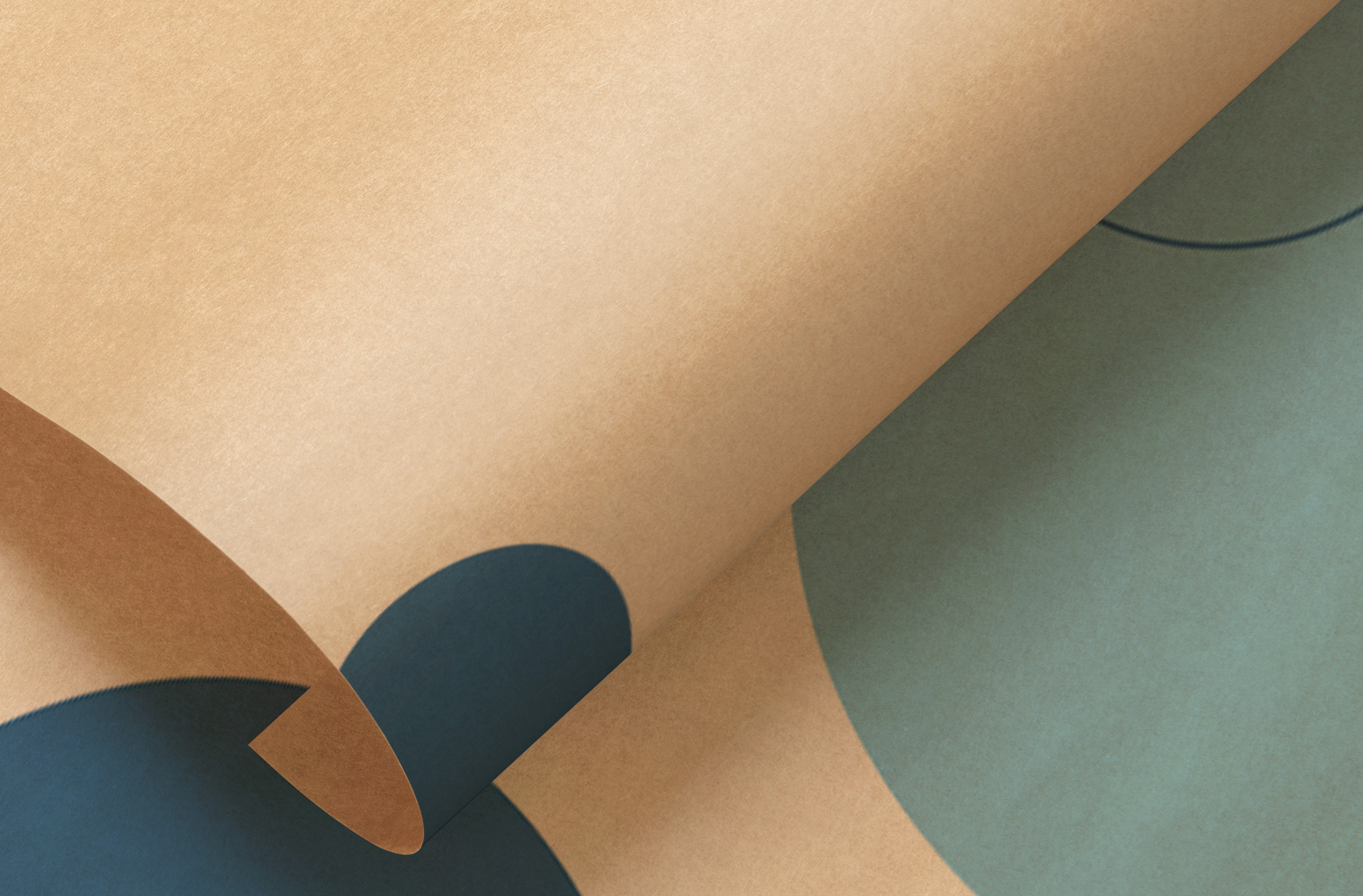 brown kraft paper branding