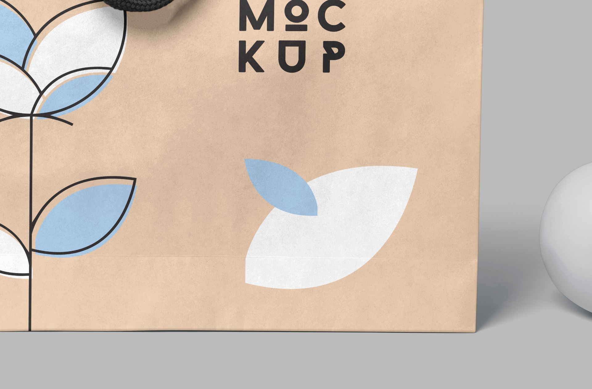 3D paper bag presentation