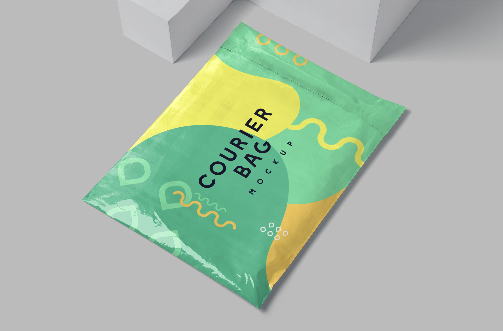 Courier Bag Mockup – Angled View
