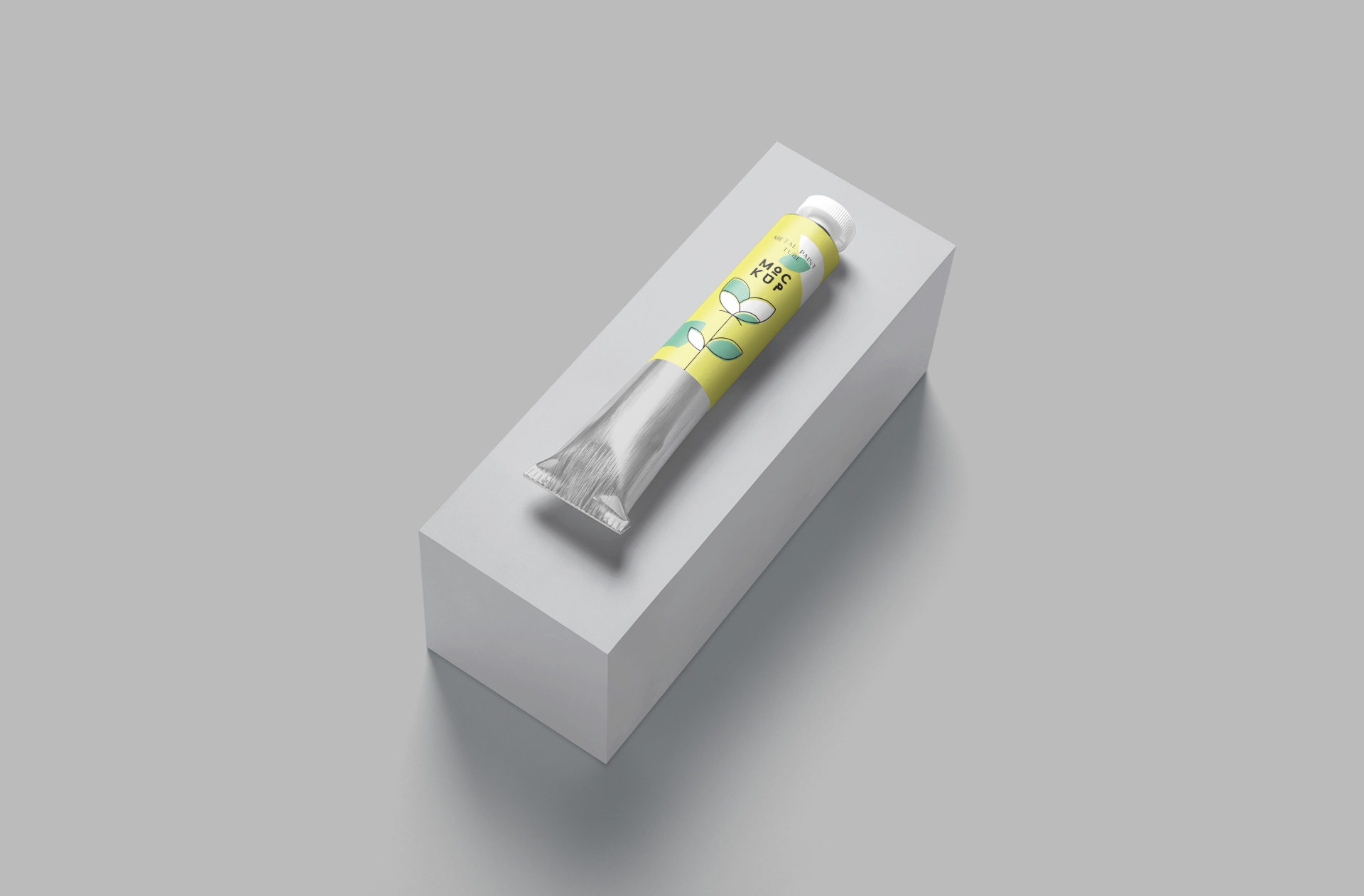 Realistic Cosmetic Tube Mockup for Packaging Design