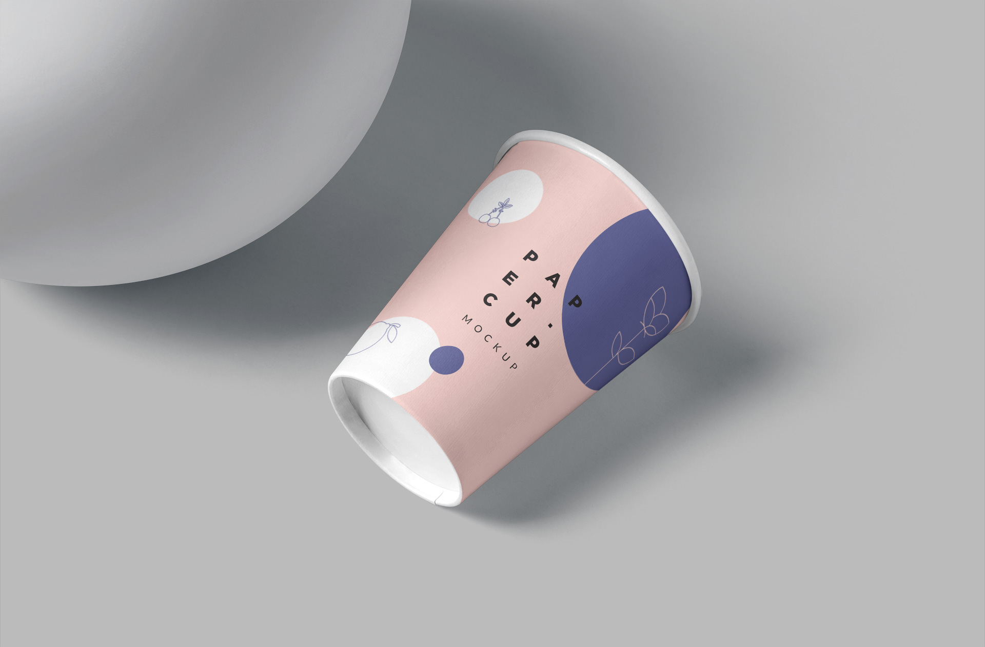 Premium Takeaway Paper Cup Mockup for Beverage Branding