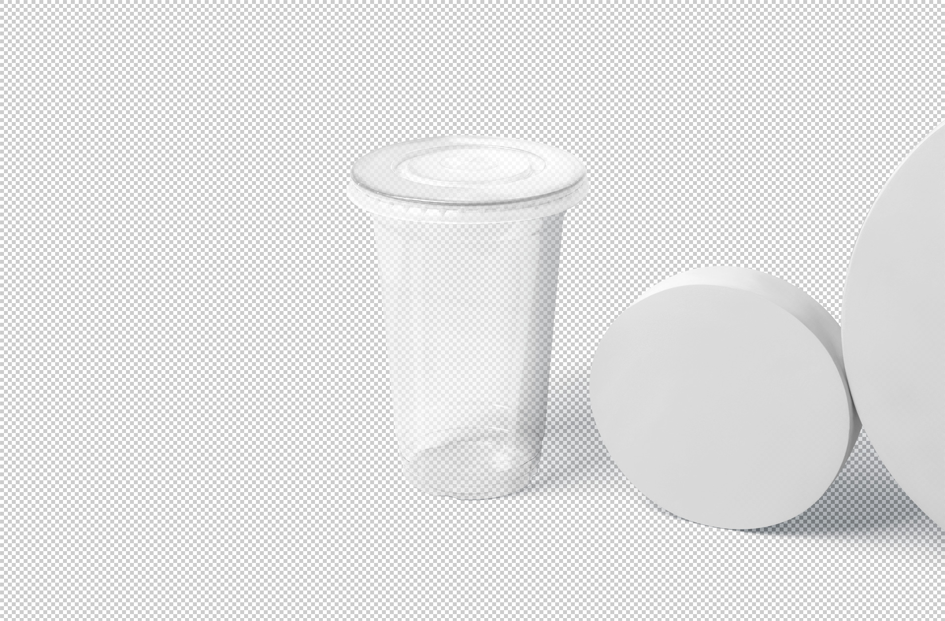 clear juice cup mock-up