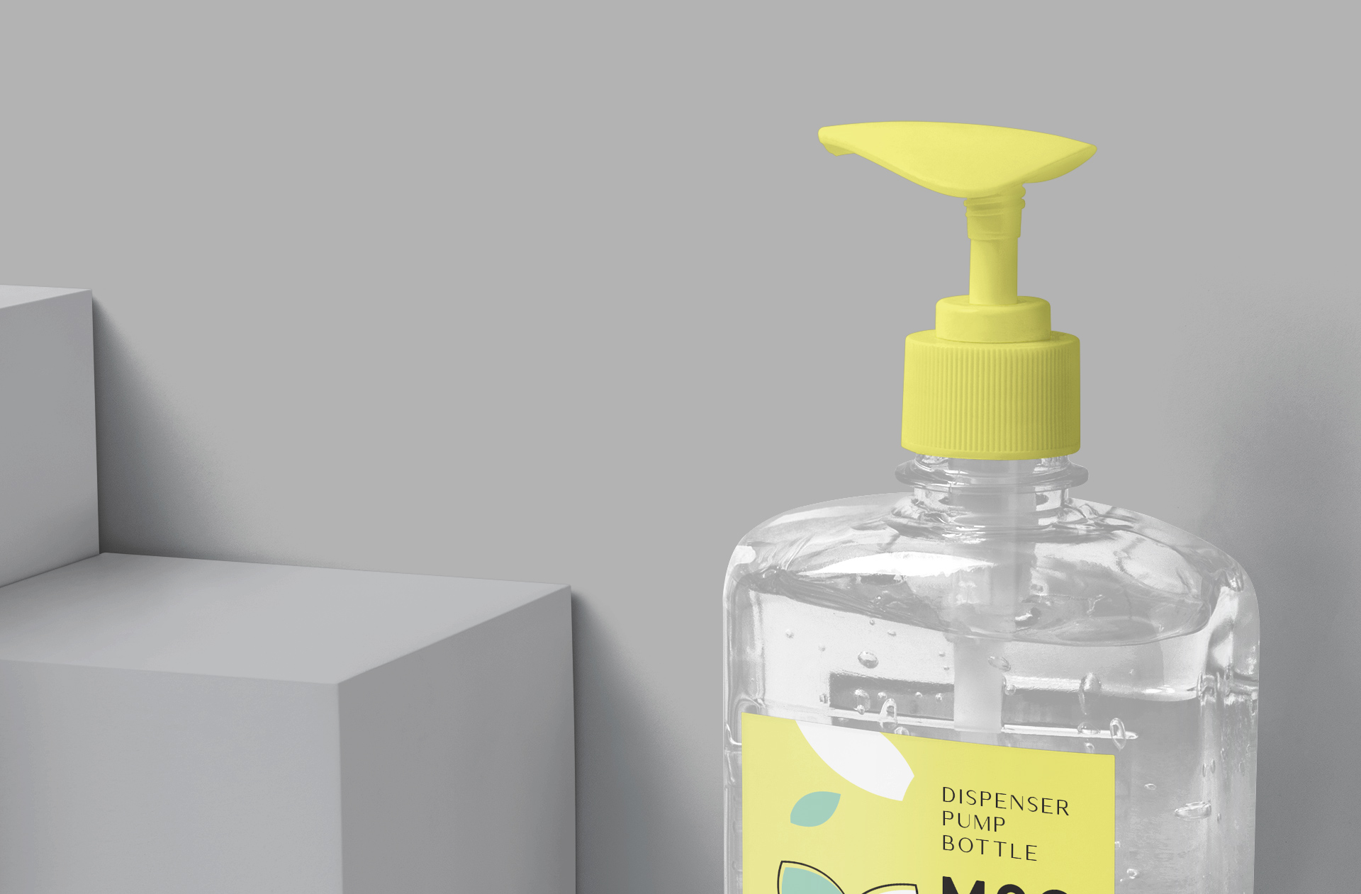clear bottle mockup
