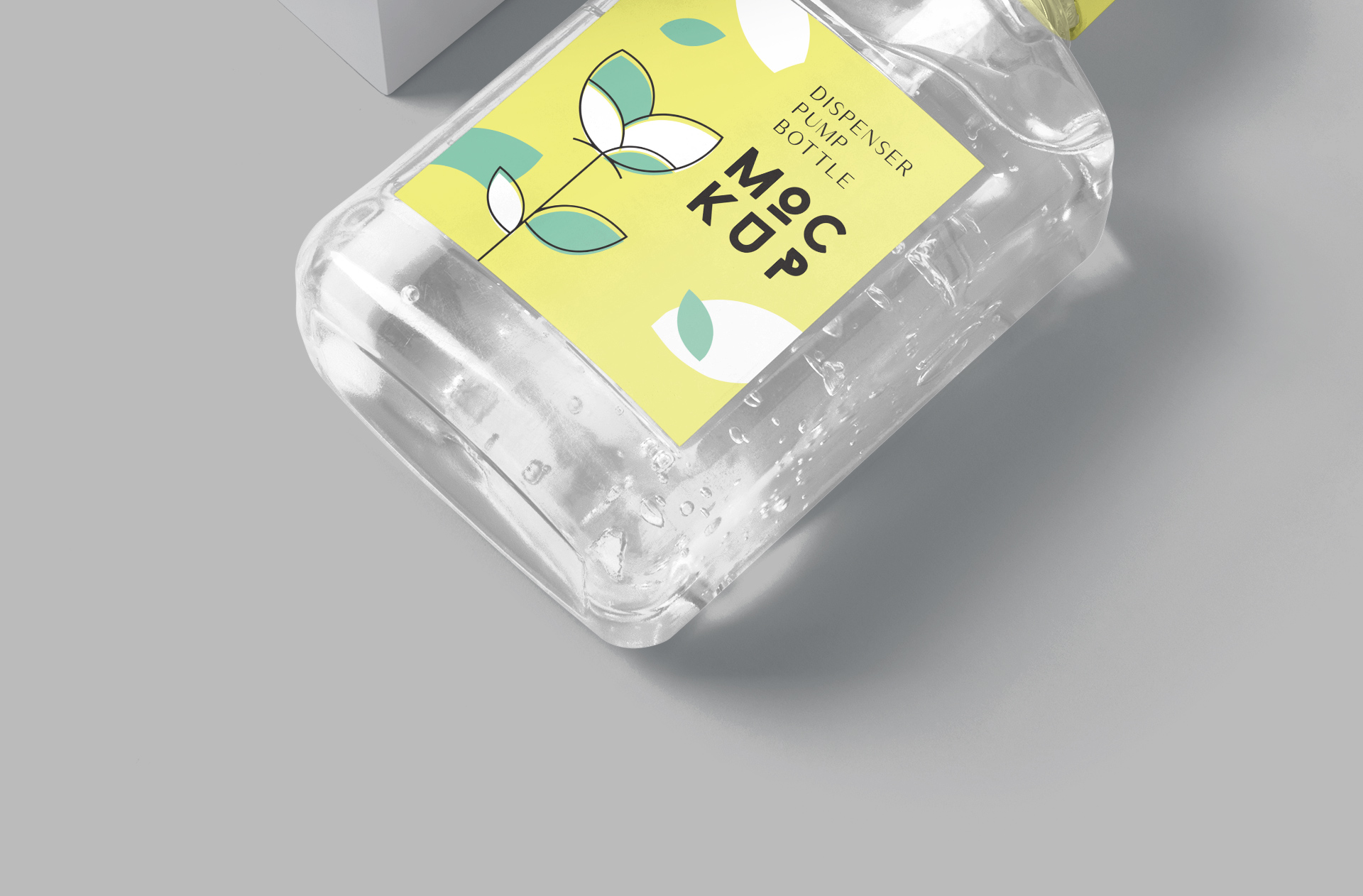 clear bottle mockup