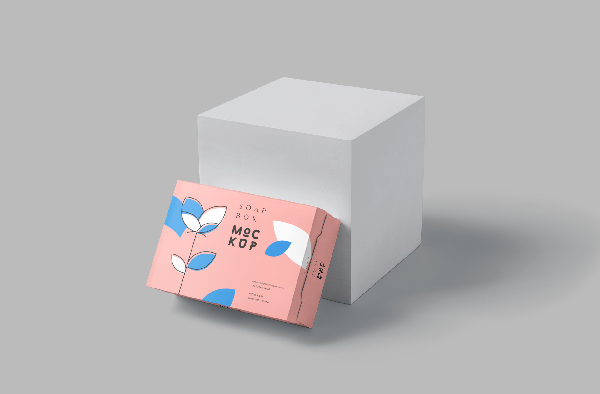 Floating Soap Box Mockup – Customizable Design