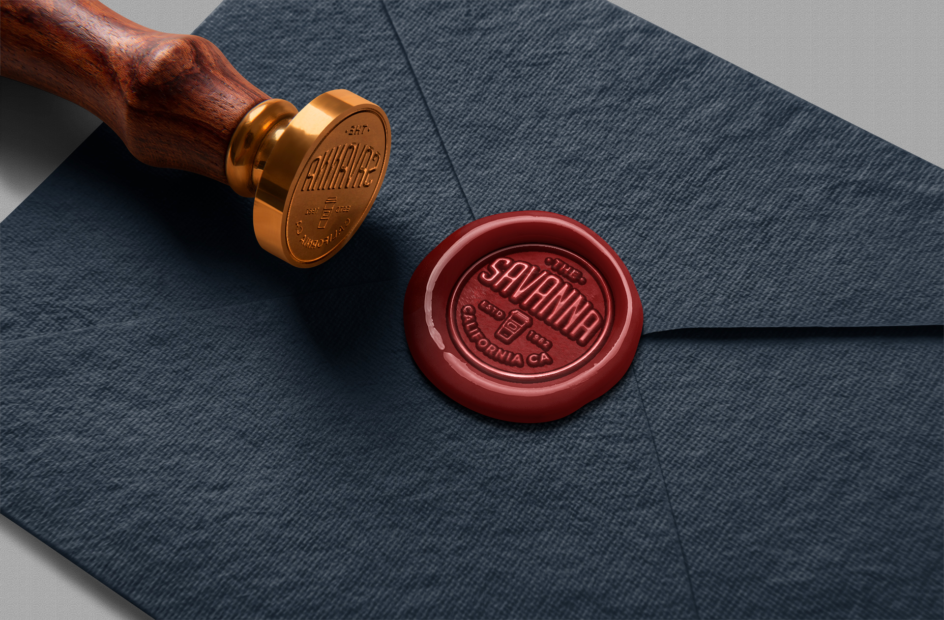 Wax Seal Logo Mockup – Elegant Envelope Branding